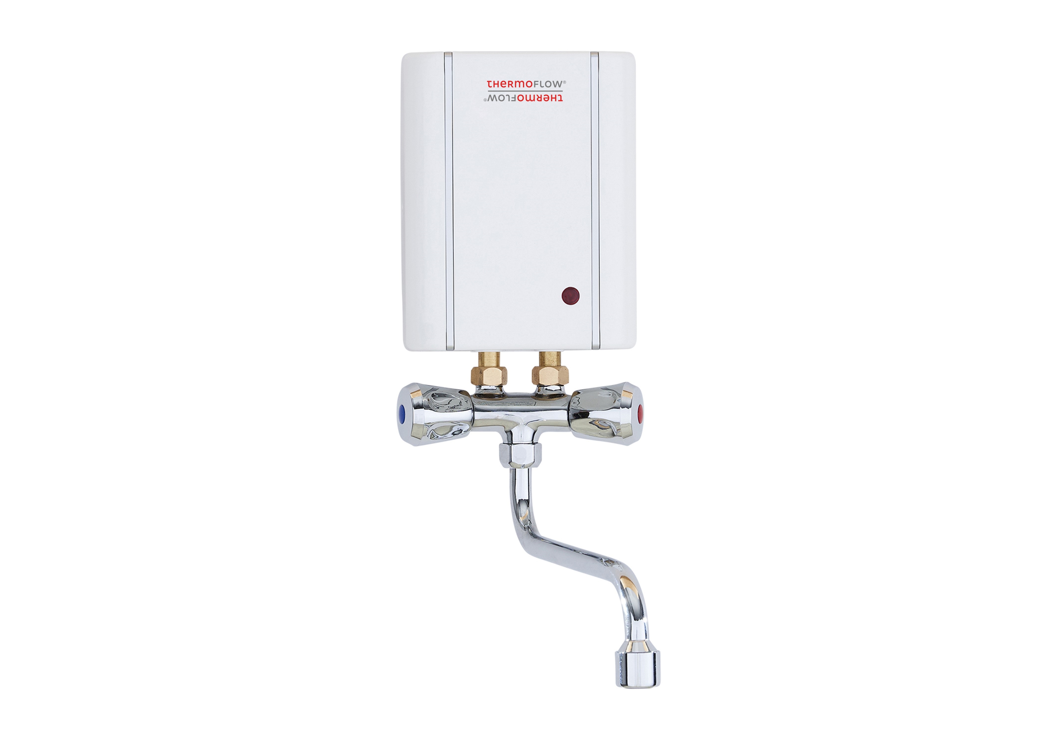 Thermoflow elektronischer klein Durchlauferhitzer 3,5 KW + Niederdruck Armatur