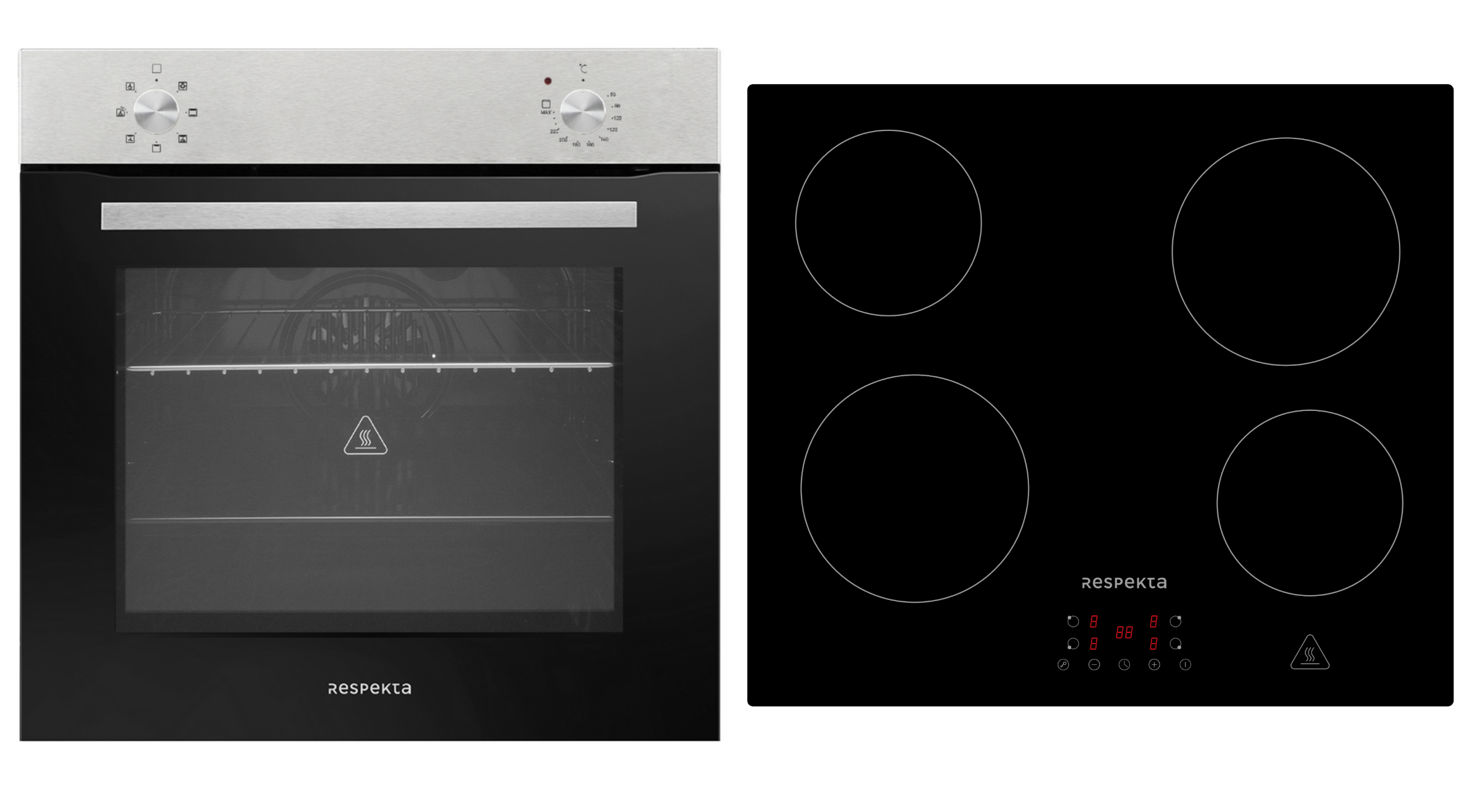 Backofen Herd Kochfeld Herdset Glaskeramik Einbau Set autark rahmenlos Respekta Backofen Herd Kochfeld Herdset Glaskeramik Einbau Set autark rahmenlos Respekta