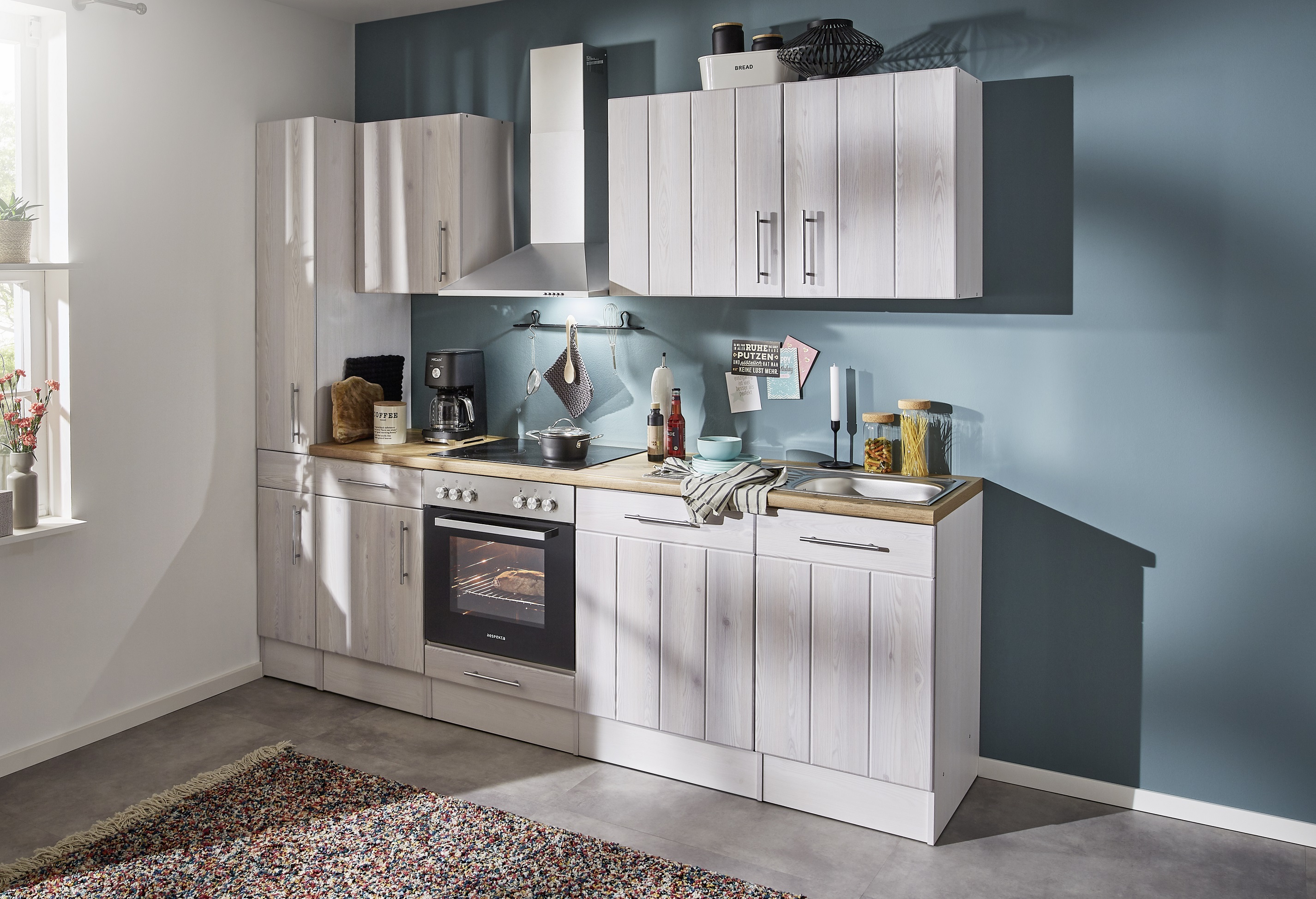 respekta kitchen kitchen unit kitchen block country house kitchen fitted kitchen 250 cm white