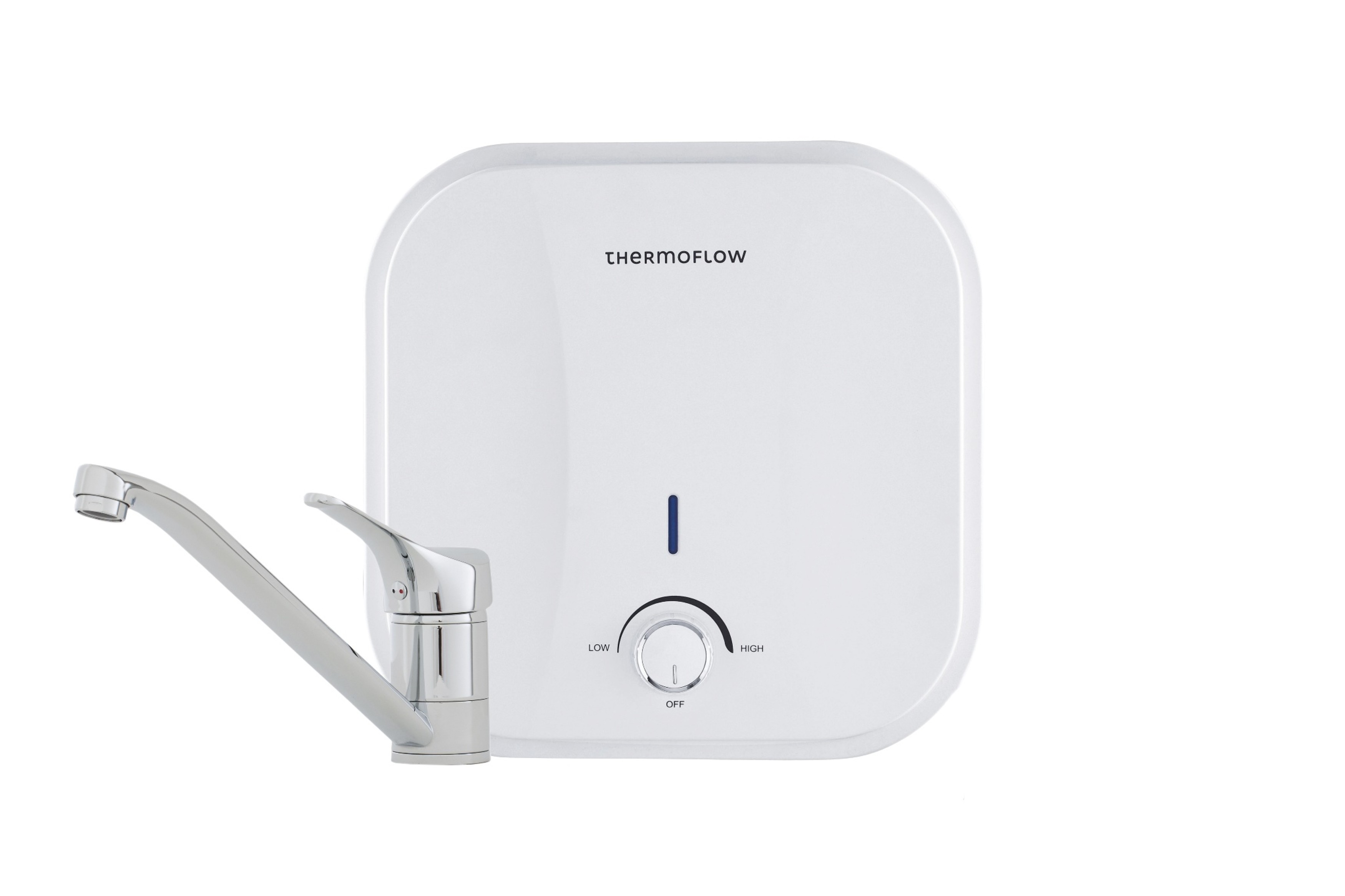 Boiler Warmwasserspeicher 10 L Untertisch steckerfertig mit Niederdruckarmatur Thermoflow