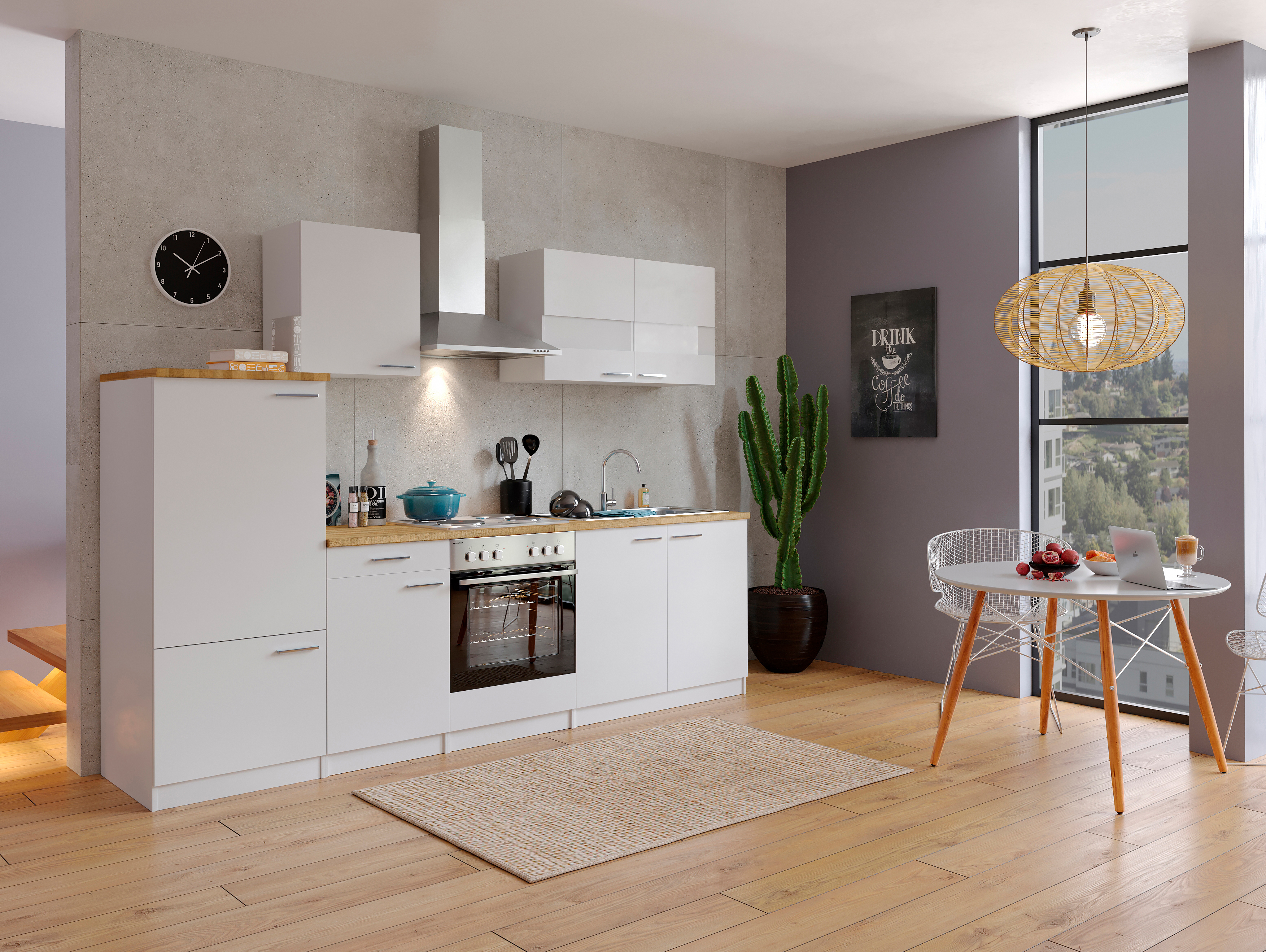 respekta kitchen kitchen unit fitted kitchen complete kitchen 270 cm white respekta kitchen kitchen unit fitted kitchen complete kitchen 270 cm white