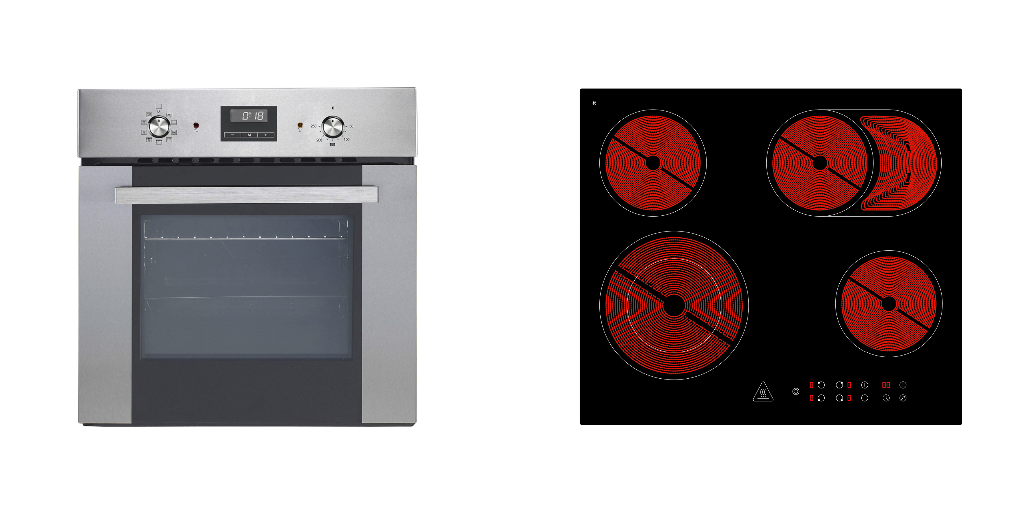 respekta forno fornello set autarkic built-in piano cottura in vetroceramica  touch