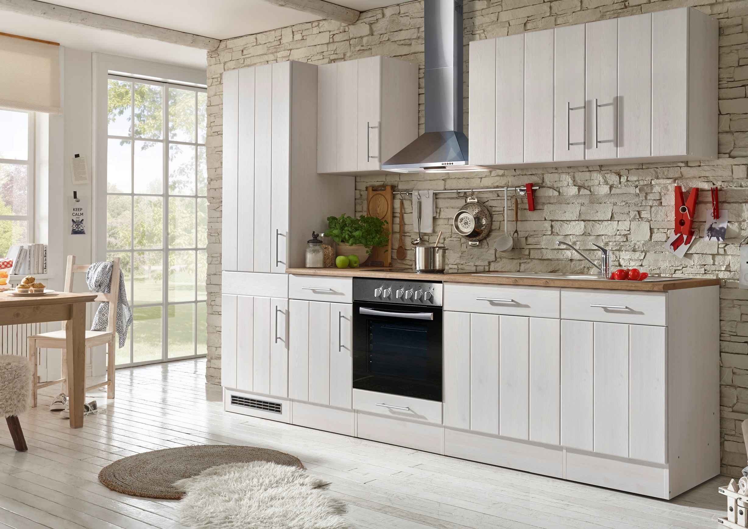 respekta kitchen kitchen unit kitchen unit country house kitchen fitted kitchen 280 cm white