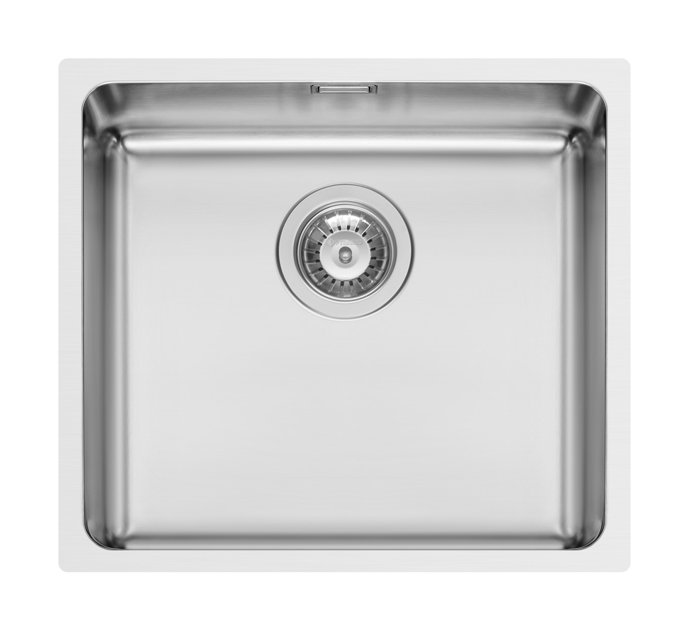 Pyramis lavello in acciaio inox Lavello in acciaio inox a filo Lydia 45 x 40