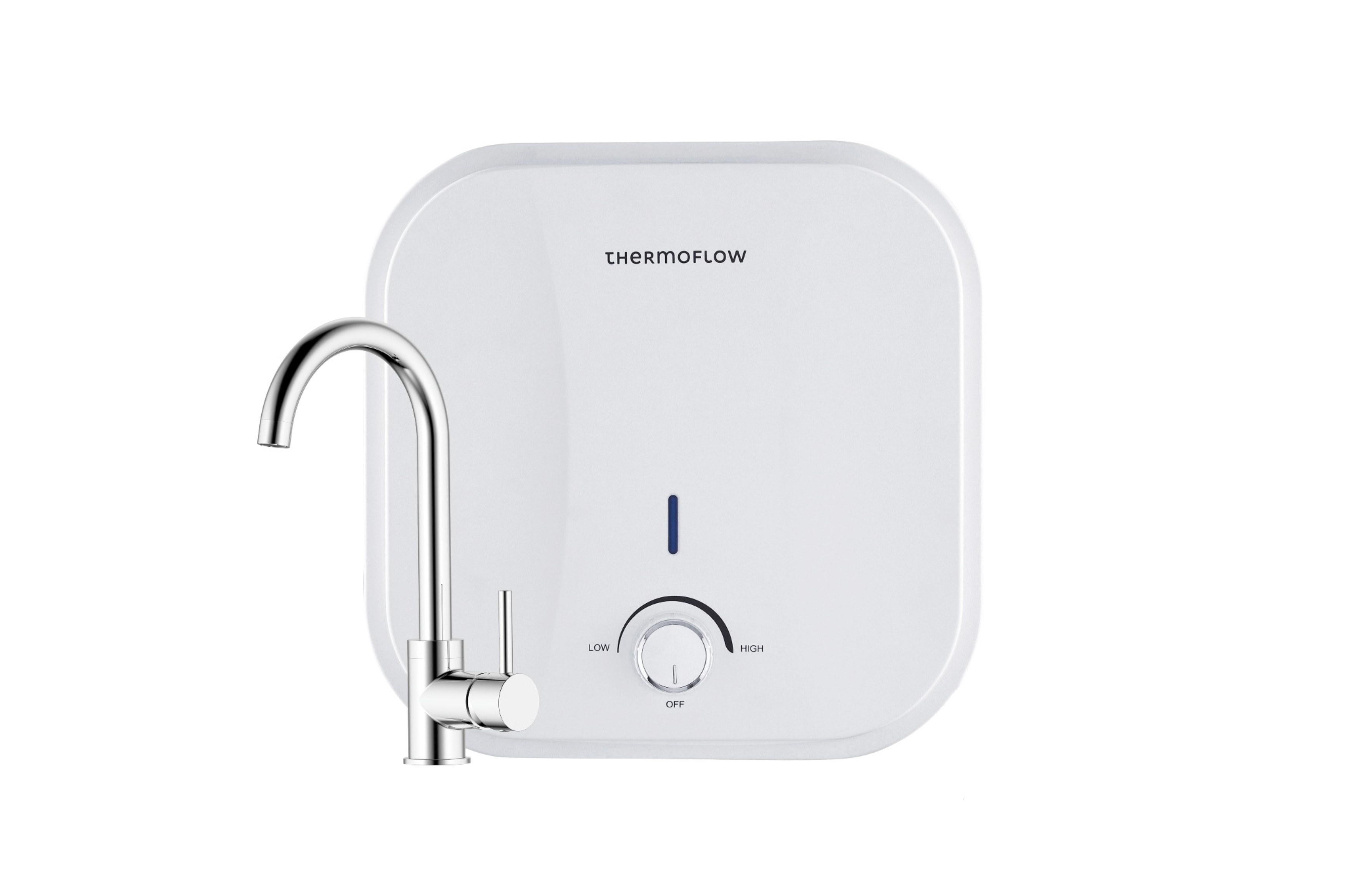 Boiler Warmwasserspeicher 10 L Untertisch steckerfertig mit Niederdruckarmatur Thermoflow