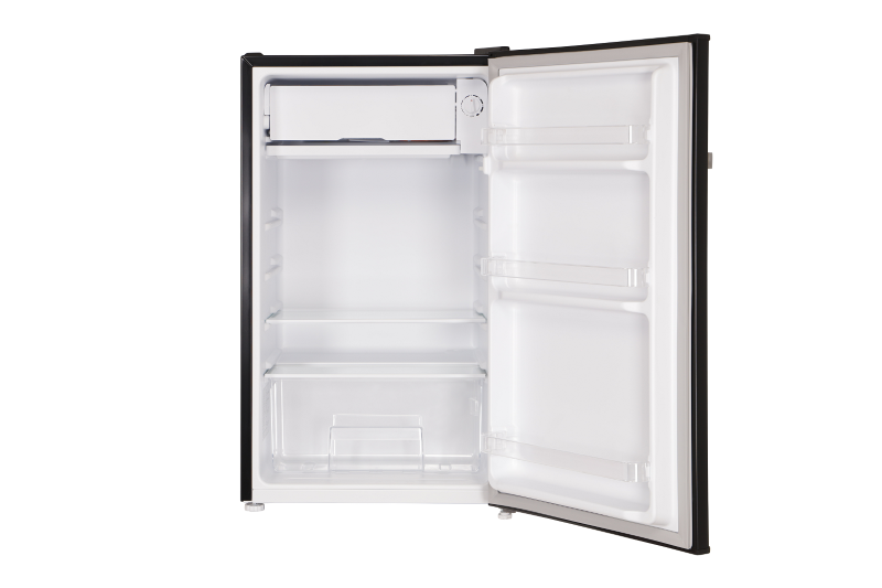 Kühlschrank Gefrierfach freistehend Retro 83 cm 90 Liter Schwarz Respekta