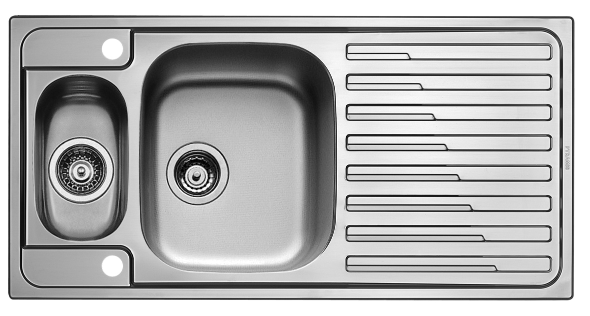 Kitchen Sink Sink Built-In Stainless Steel Sink Sink Stainless Steel 100x50 Pyramis