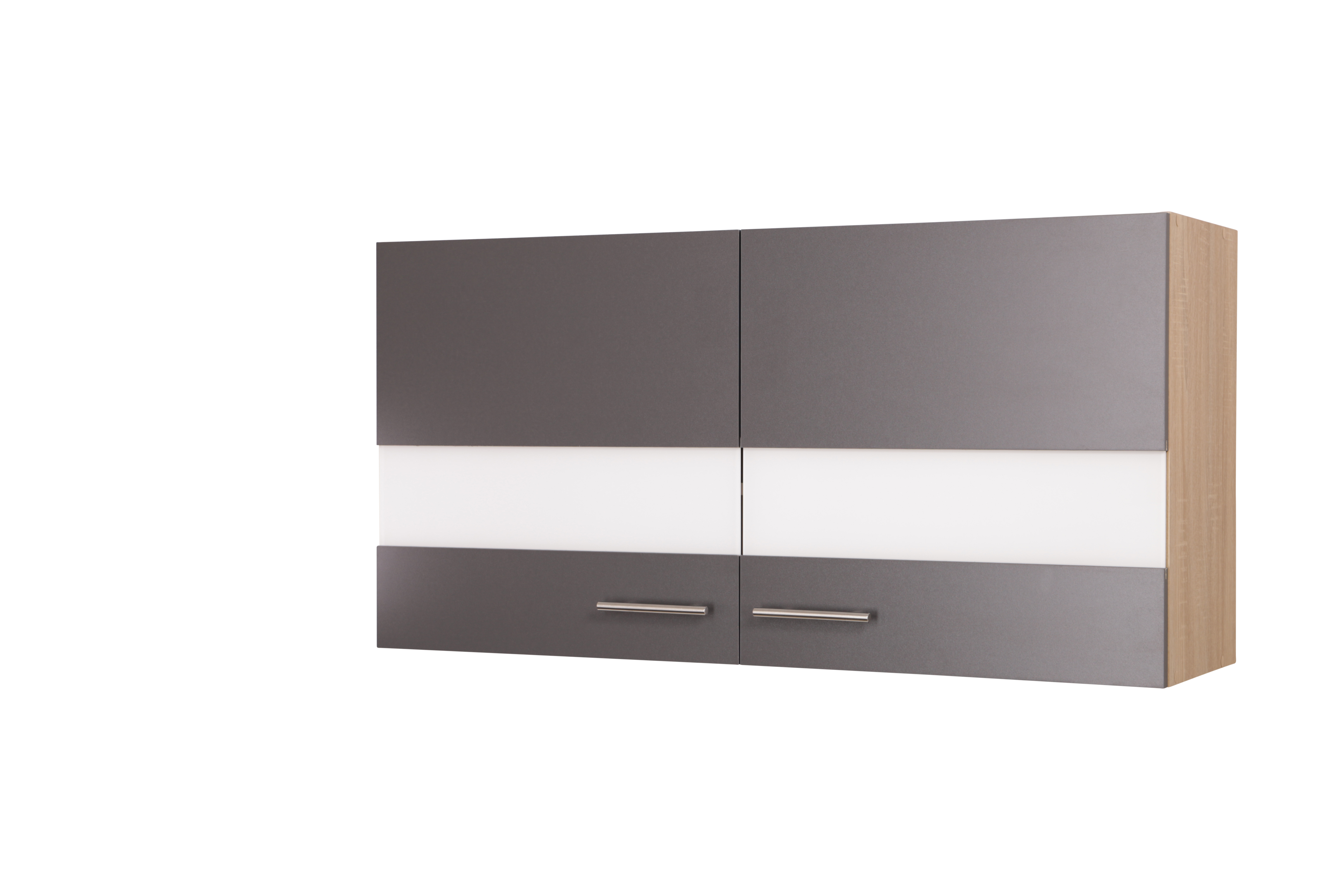 Oberschrank Hängeschrank 110 cm Eiche Sägerau Grau Merle Respekta Oberschrank Hängeschrank 110 cm Eiche Sägerau Grau Merle Respekta