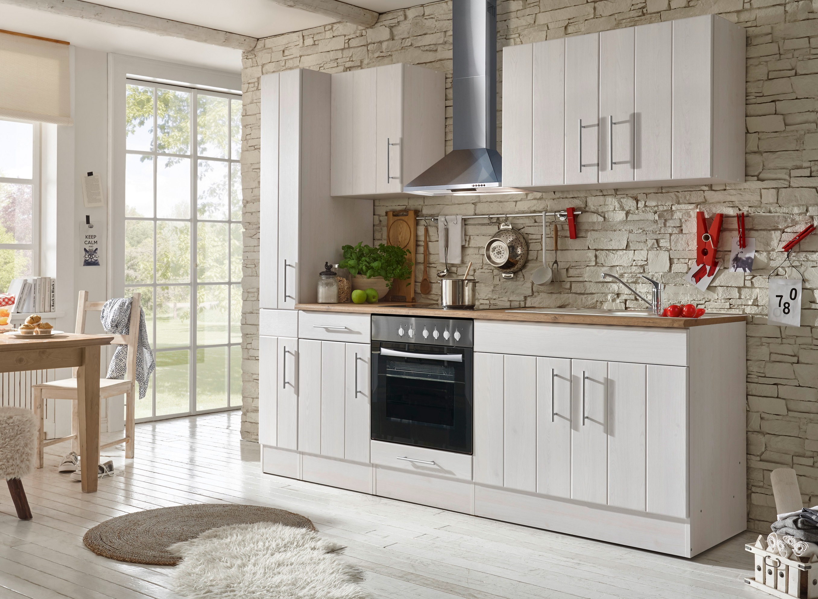 respekta kitchen kitchen unit kitchen unit country house kitchen fitted kitchen 240 cm white