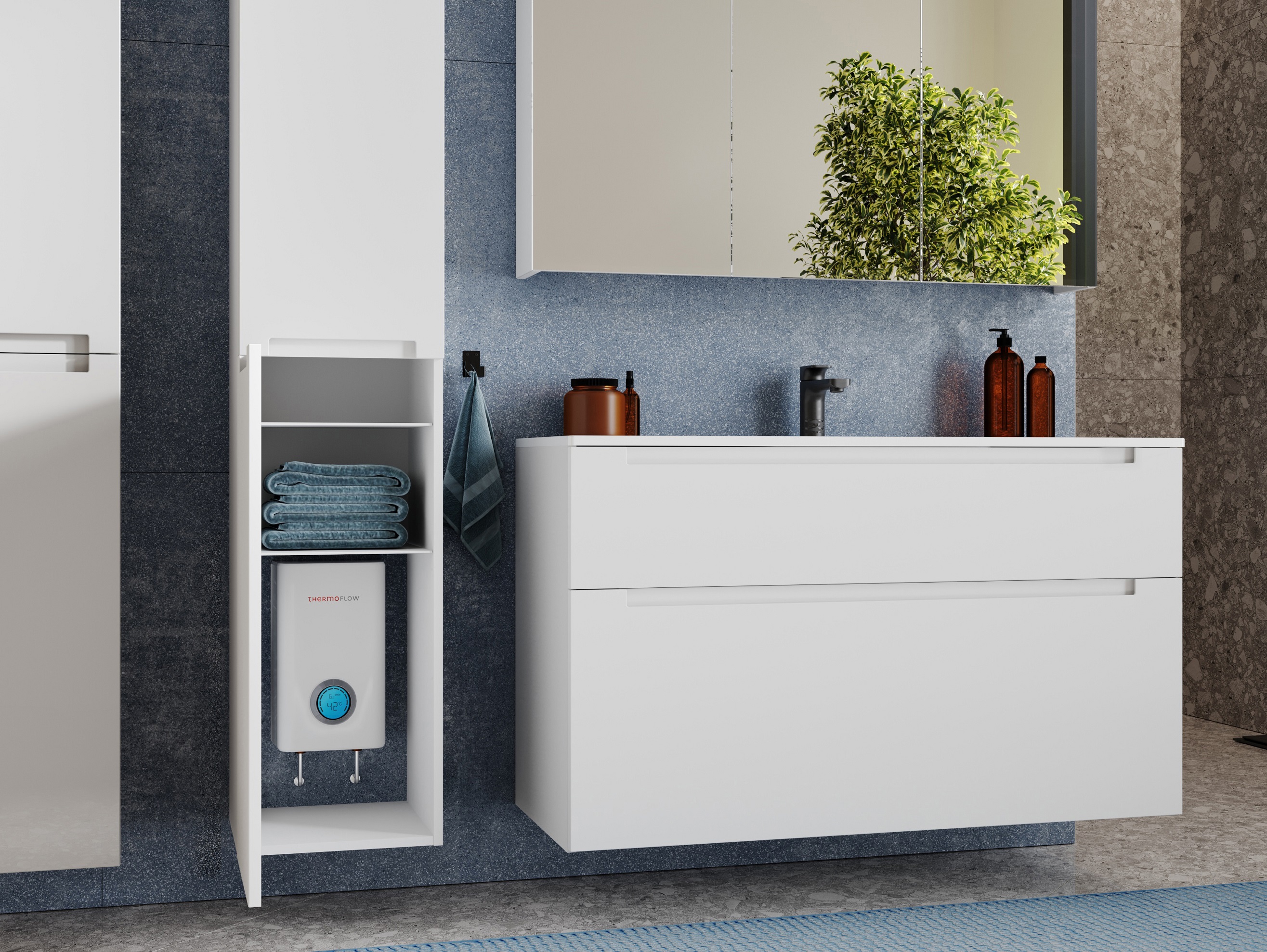 Durchlauferhitzer 10 kW Elektronisch Warmwasserbereiter ELEX10 Boiler Thermoflow
