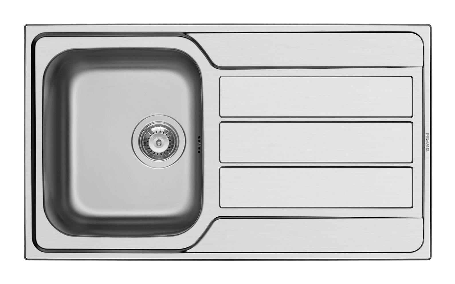 Kitchen Sink Sink Built-In Stainless Steel Sink Sink Stainless Steel 86x50 Pyramis