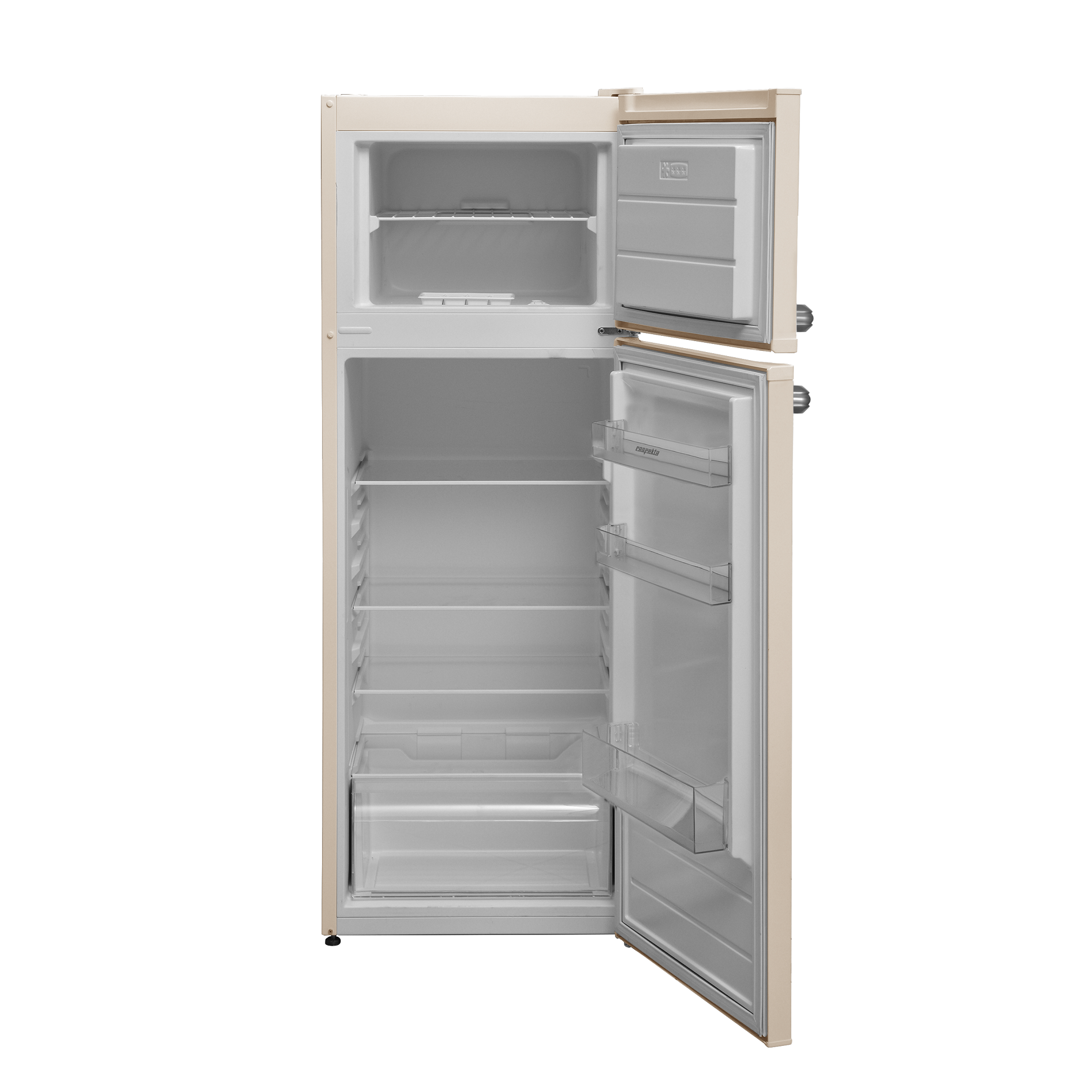 Kühlschrank Retro Kühlschrank Stand Kühl-Gefrierkombination cream respekta 