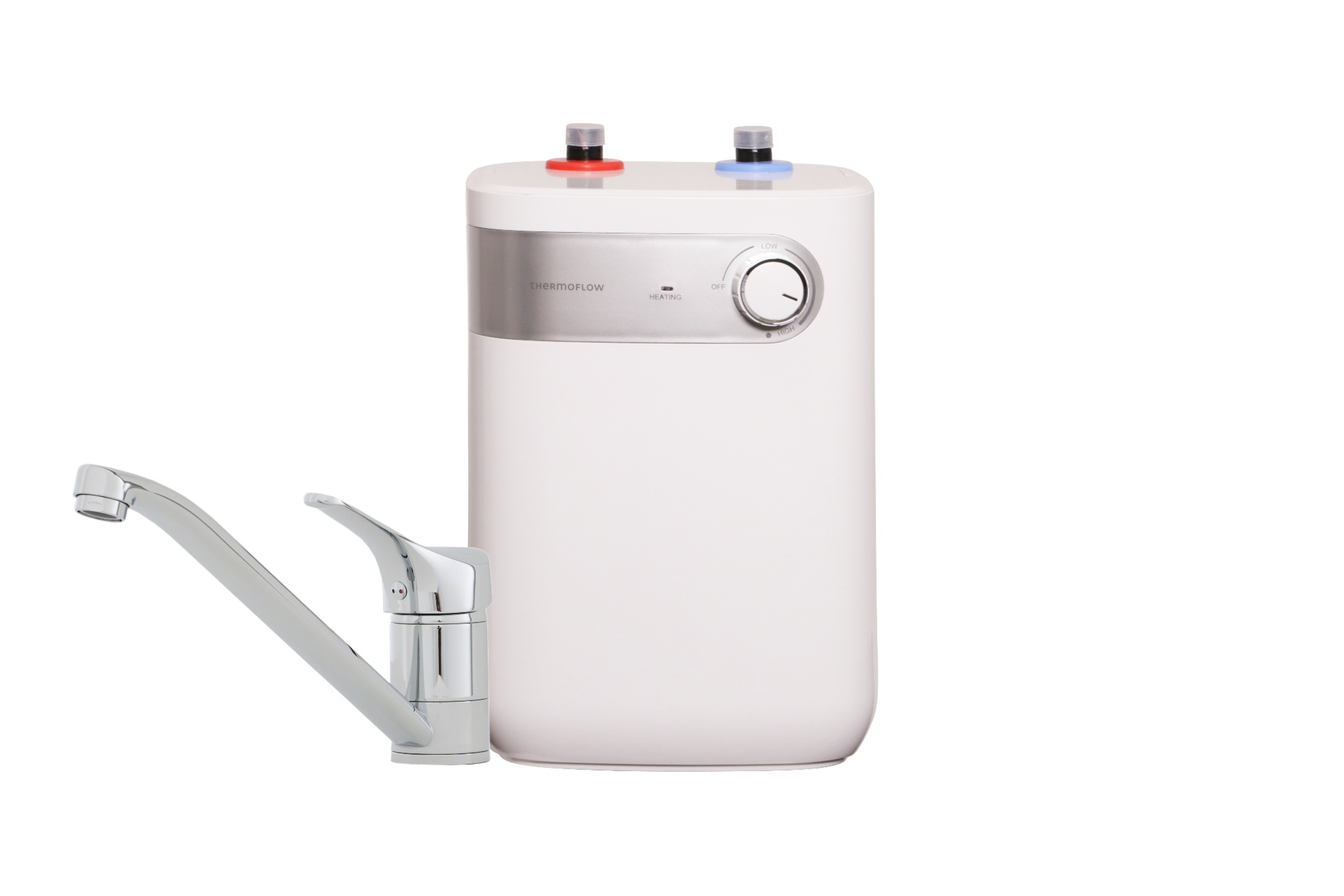 Boiler Warmwasserspeicher 5 L Untertisch steckerfertig mit Niederdruckarmatur Thermoflow