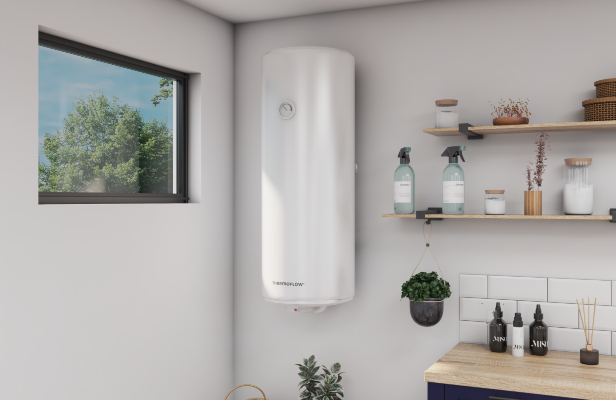 MagicSan C-Line 15 Liter Untertisch-Boiler - Kompakter Warmwasserspeicher Für Küche & Gäste-WC