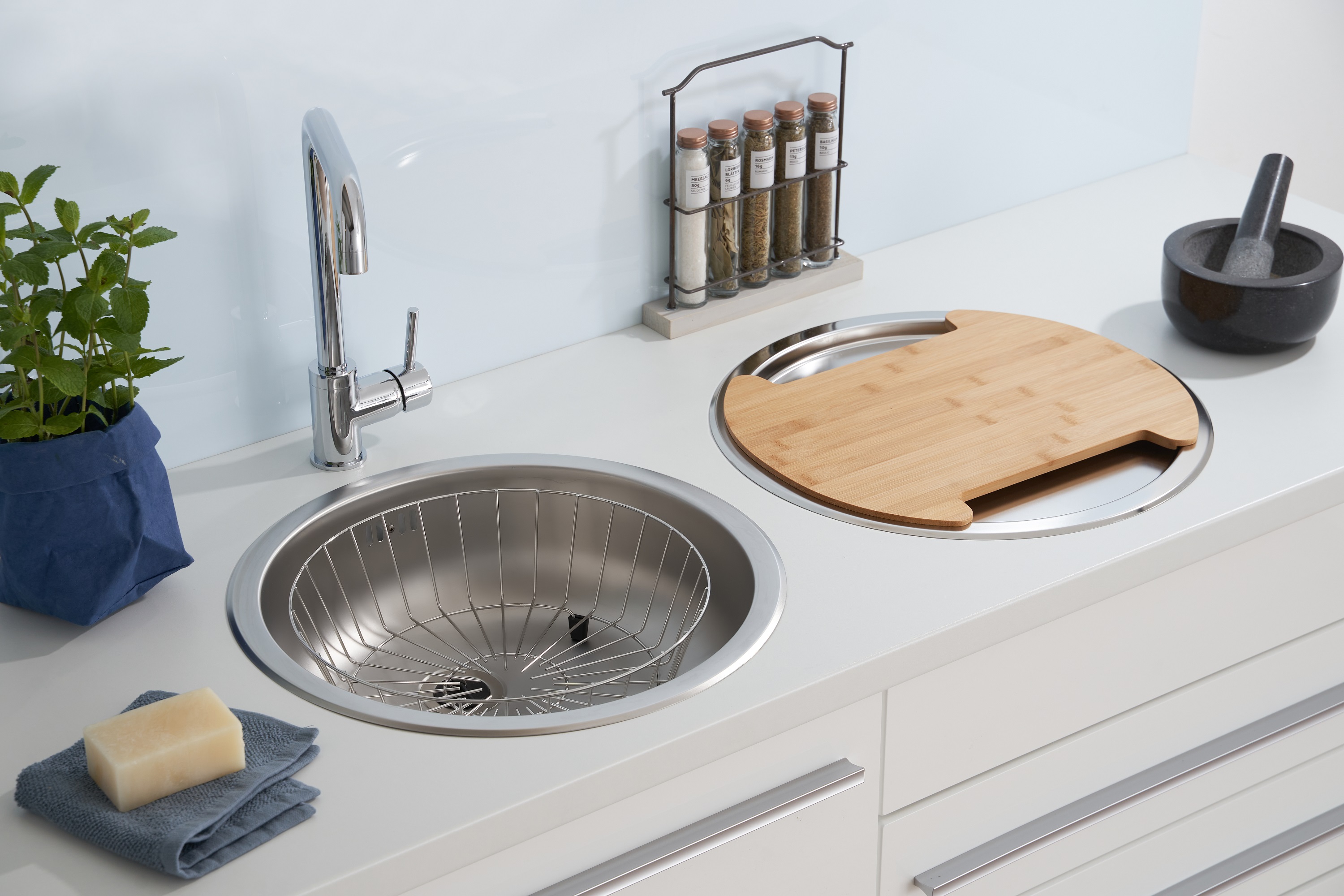 Sottopentola Rotondo In Acciaio Inox E Rame Cromato, 2 Pezzi – Resistente Al Calore, Per Cucina E Tavola