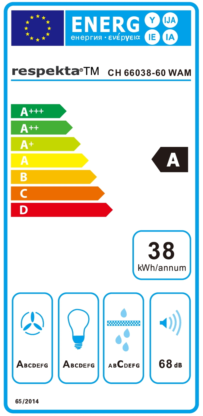 CH66038-60WAM_Energielabel CH66038-60WAM_Energielabel