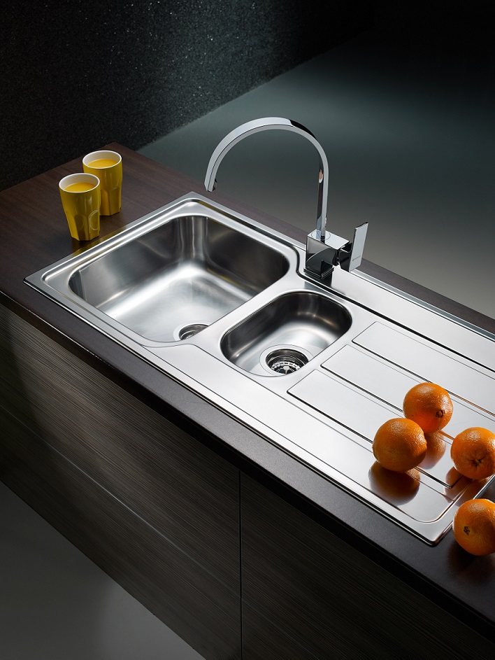 Kitchen Sink Sink Built-In Stainless Steel Sink Sink Stainless Steel 100x50 Pyramis