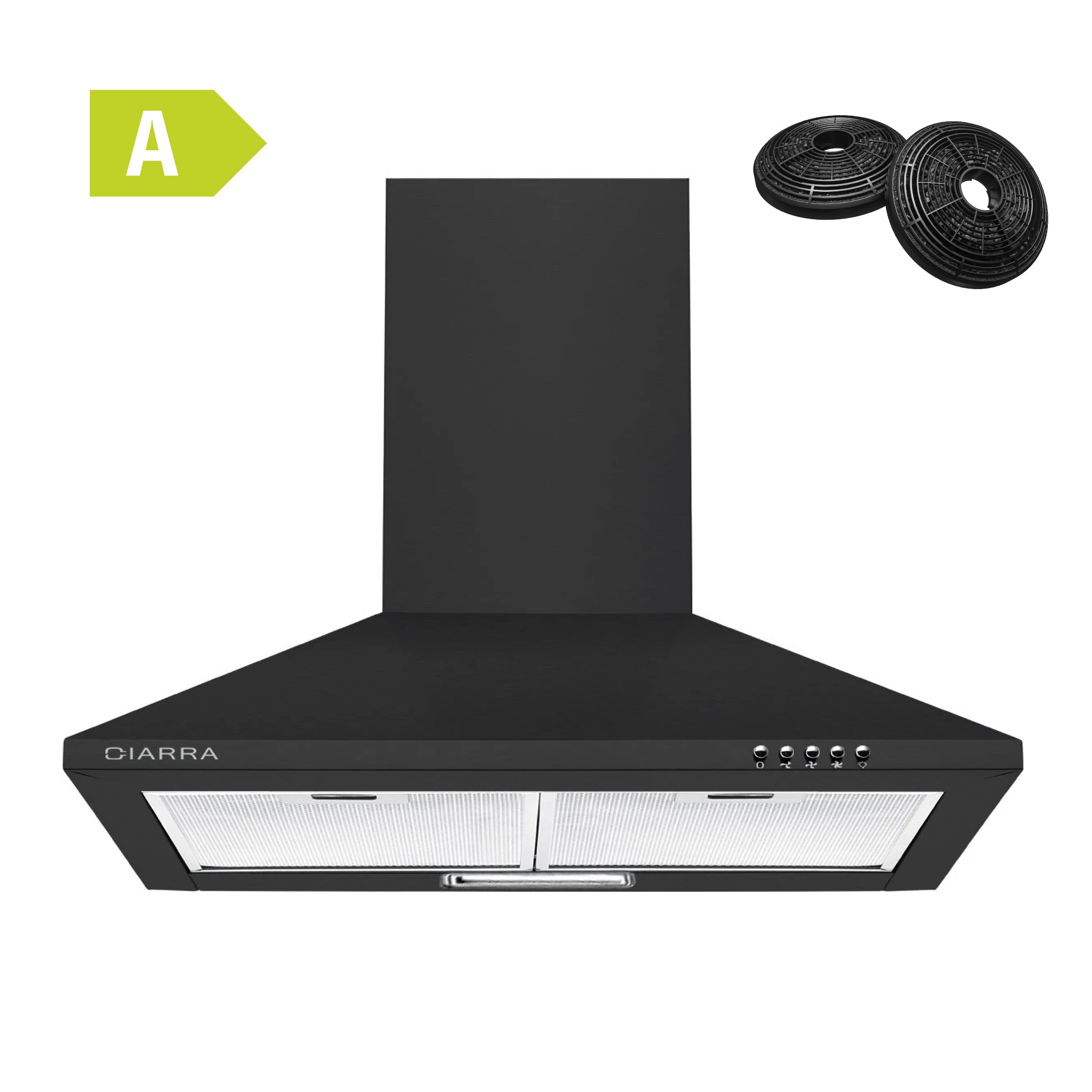 CIARRA 60cm Pyramide wandmontierte Dunstabzugshaube CBCB6201-OW