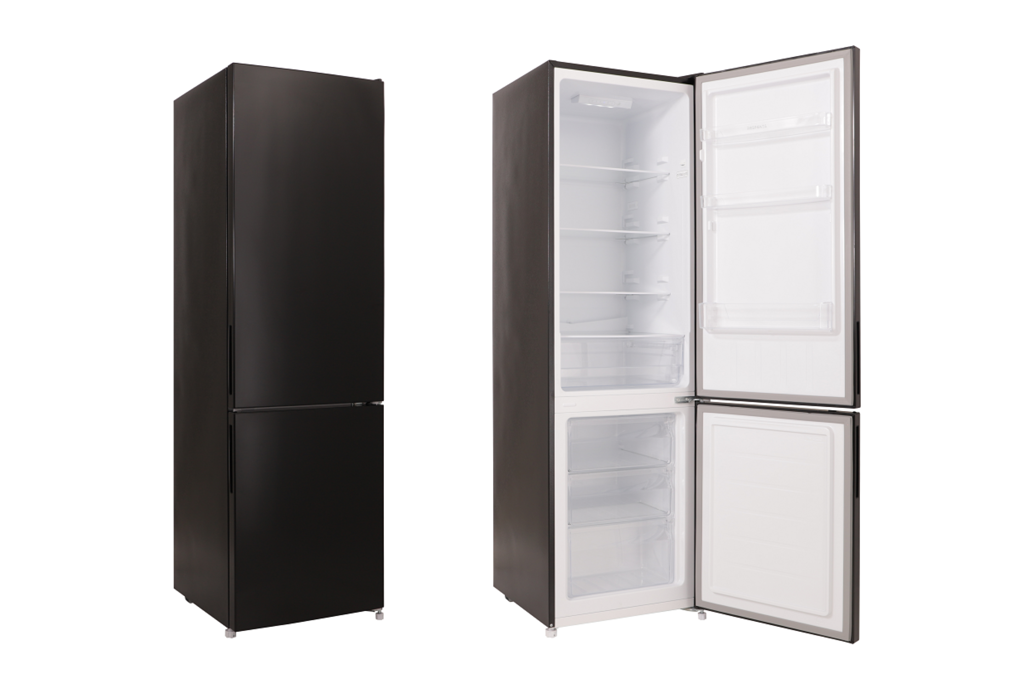 Kühlschrank Kühl Gefrierkombination Standgerät freistehend Schwarz Respekta