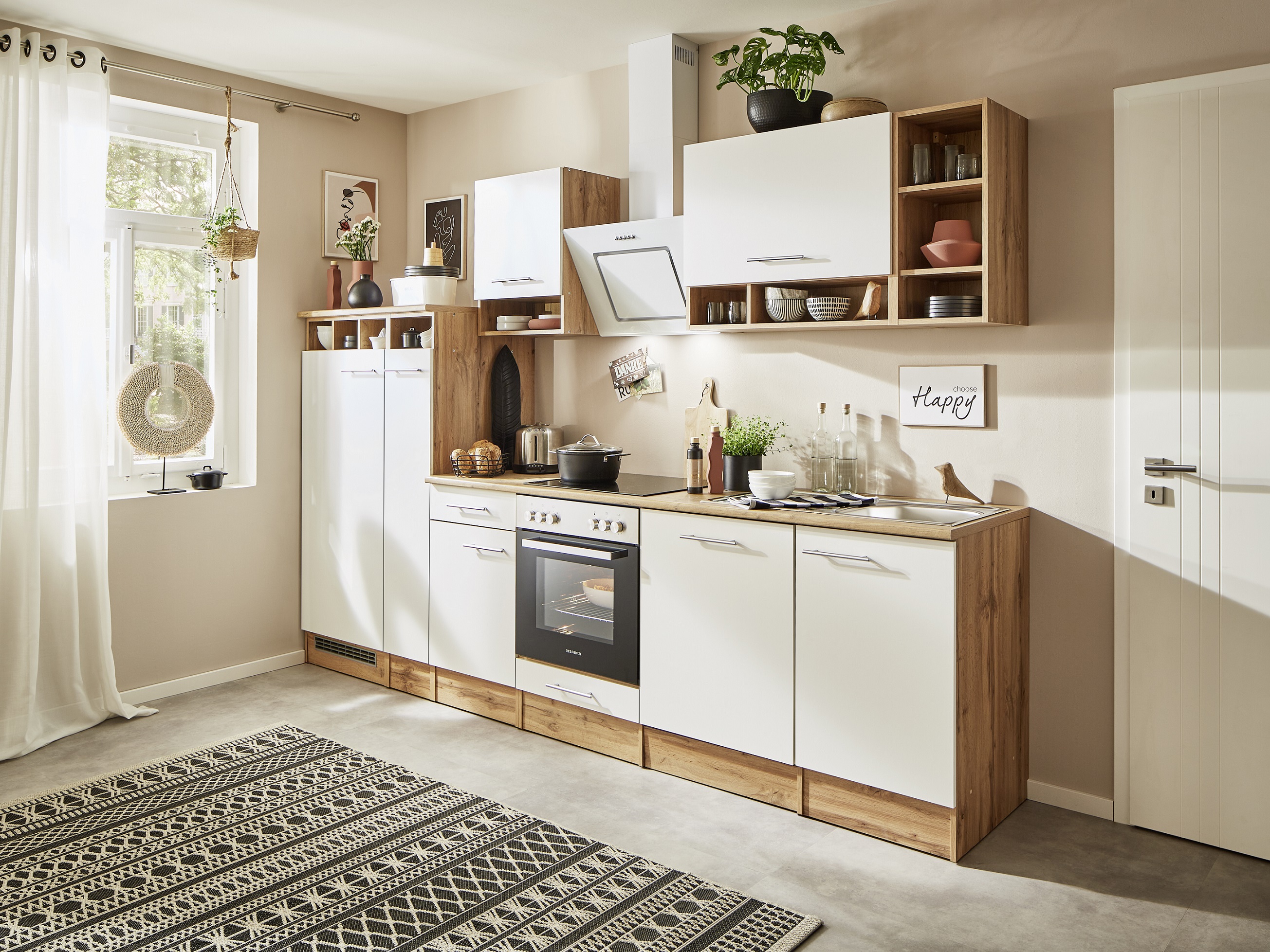 respekta cucina mobile da cucina mobile da cucina cucina componibile 310 cm rovere selvatico bianco