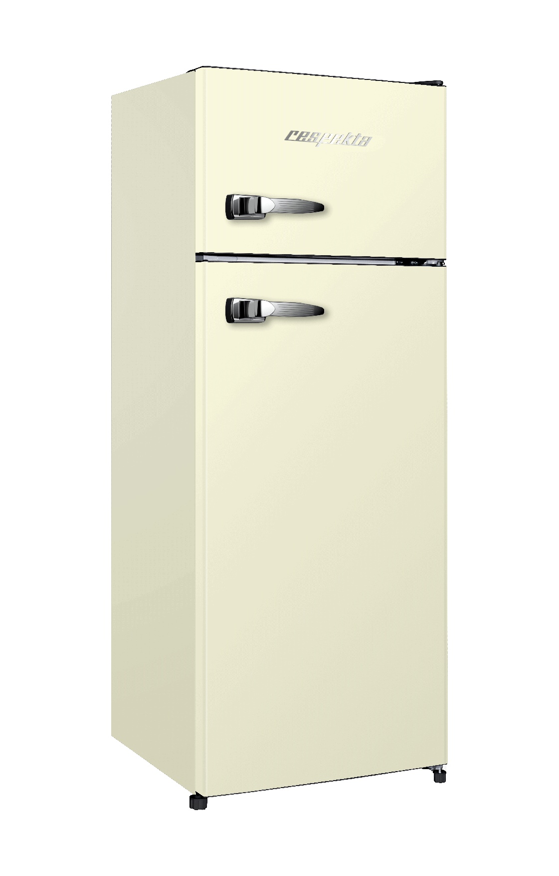 Kühlschrank freistehend 170 Liter 4* Gefrierfach Retro 144 cm creme Respekta