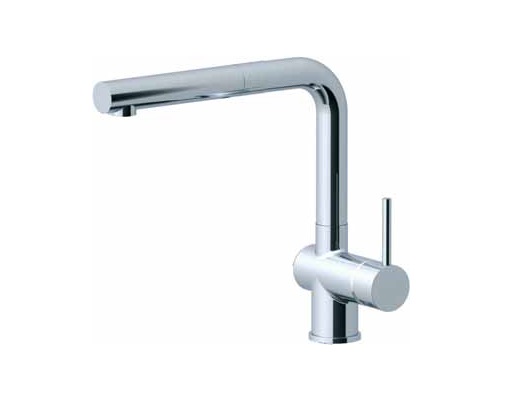 Puristic 2 with metal pull-out High-pressure tap Stainless steel look Swivel spout