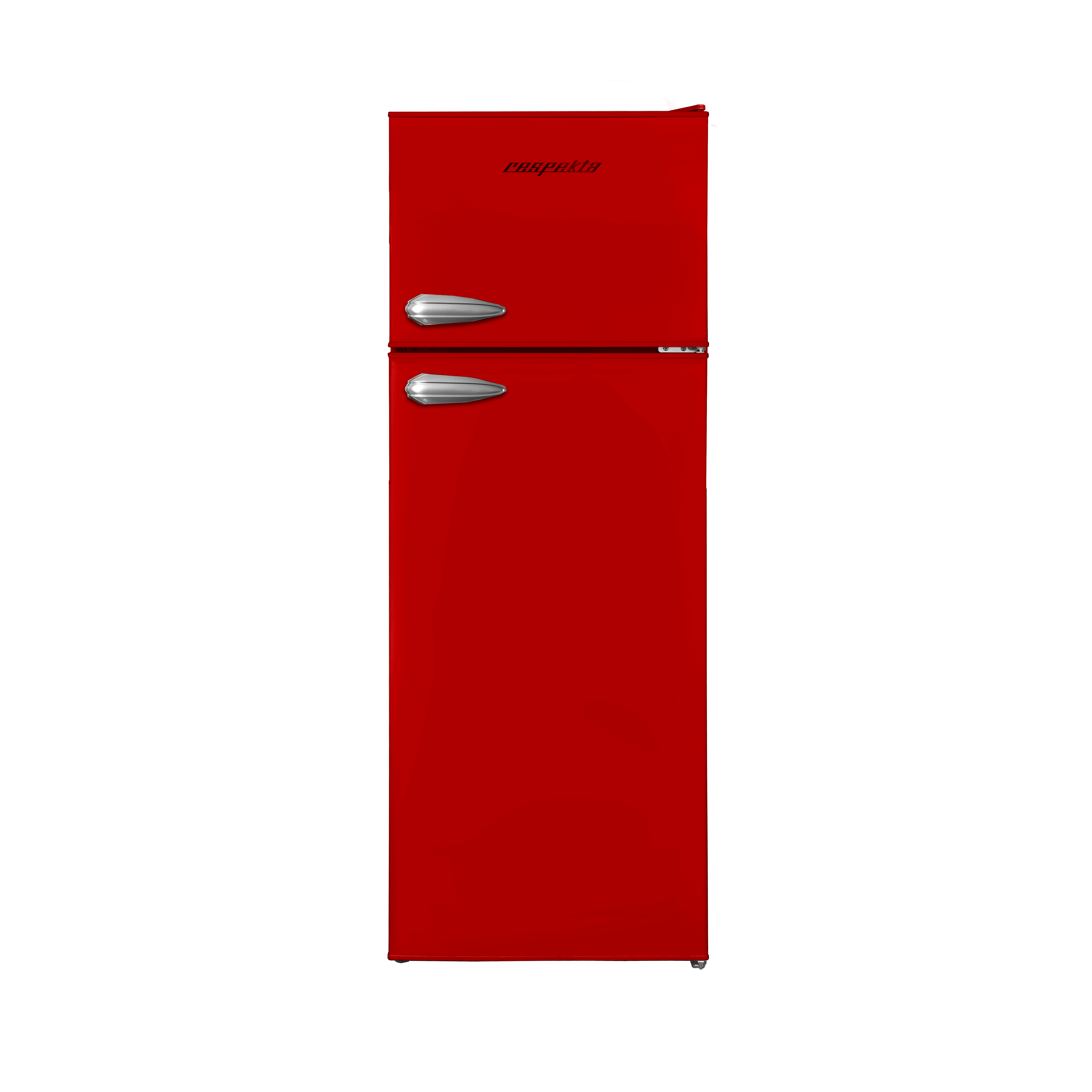 respekta Kühlschrank Retrokühlschrank Stand Kühl-Gefrierkombination Vintage rot