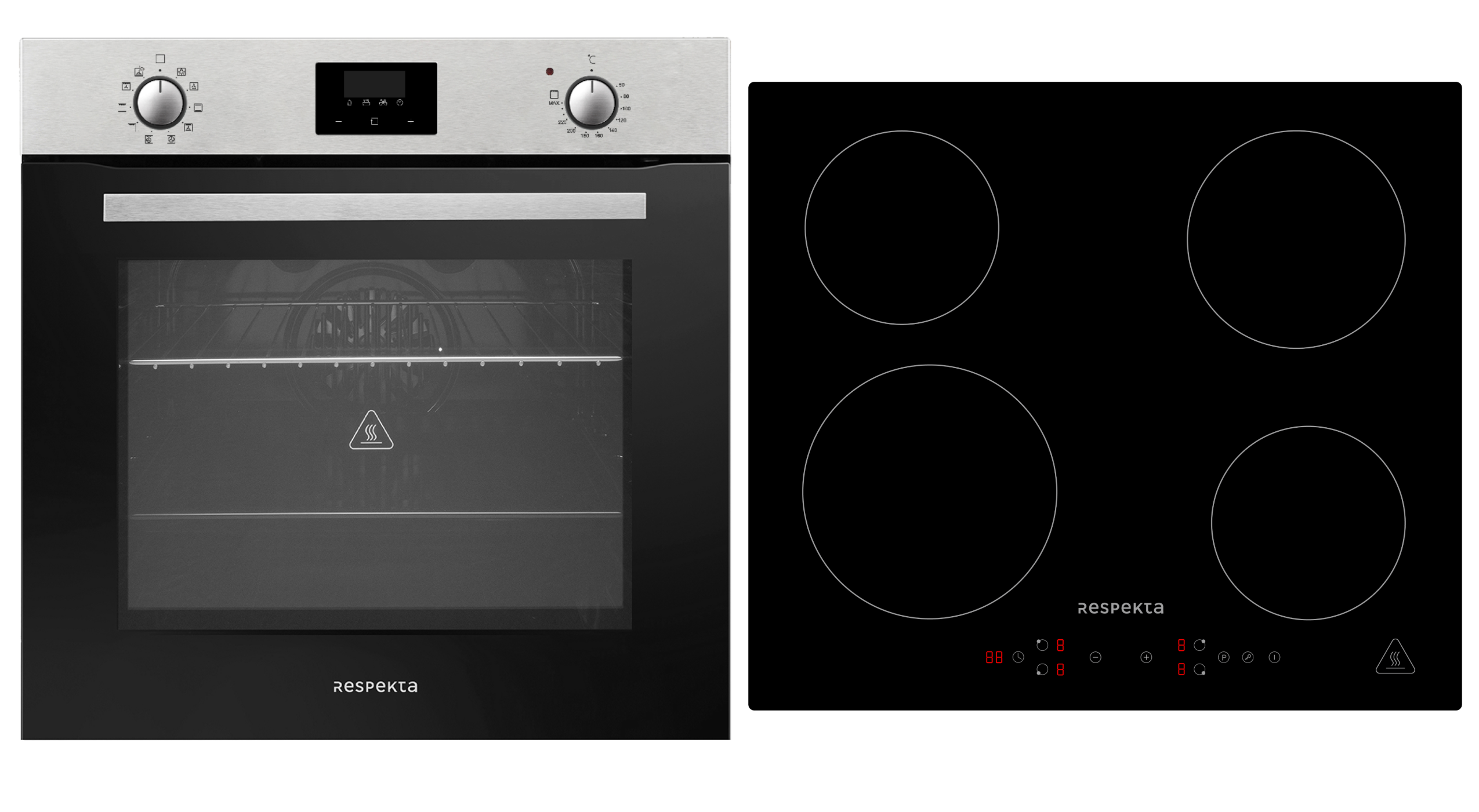 Backofen Herd Kochfeld Herdset Induktion Heißluft Einbau Timer 72 L Respekta Backofen Herd Kochfeld Herdset Induktion Heißluft Einbau Timer 72 L Respekta