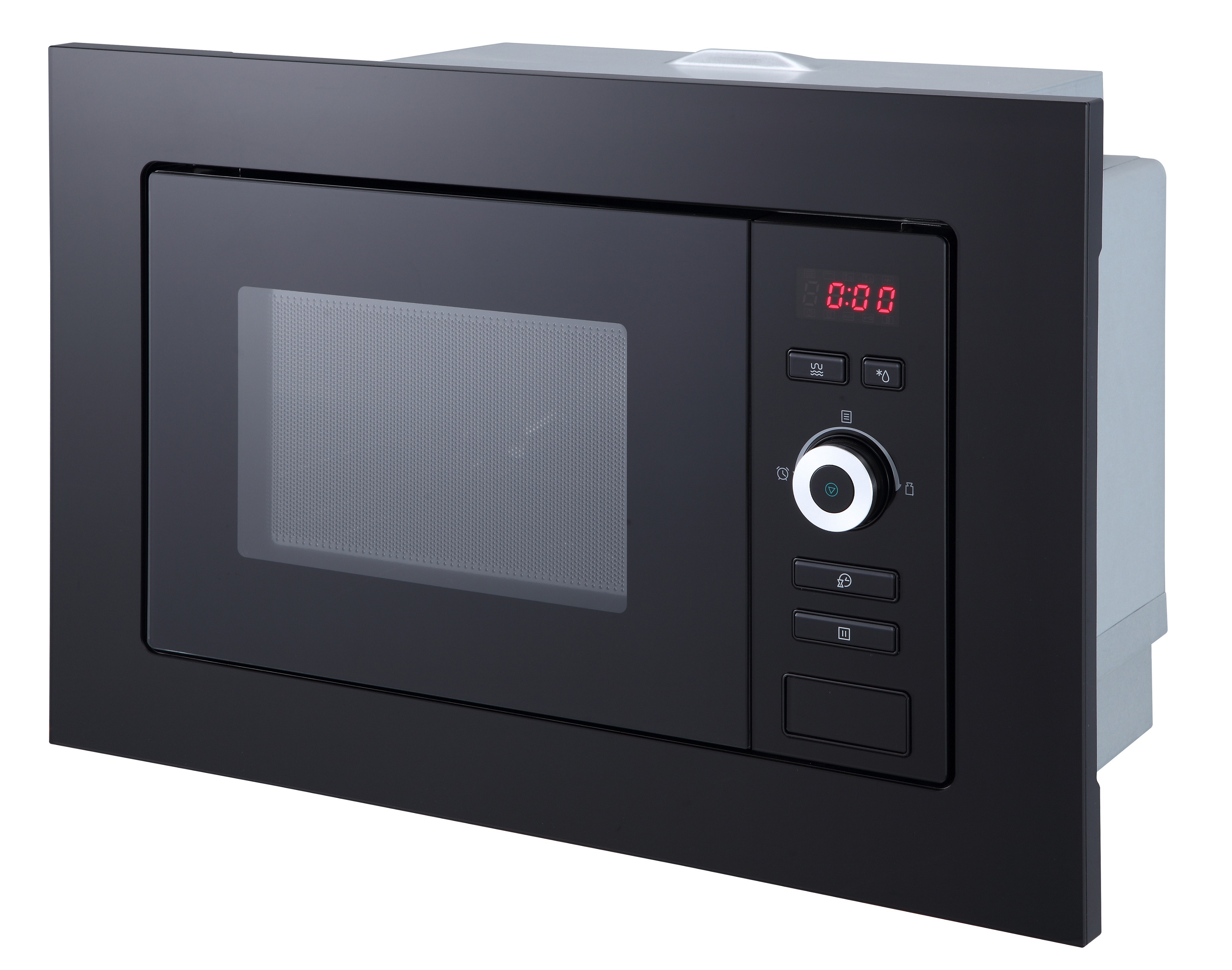Mikrowelle 800 Watt Einbau 60 cm Grill 1000 Watt 20 L Glas Schwarz Respekta