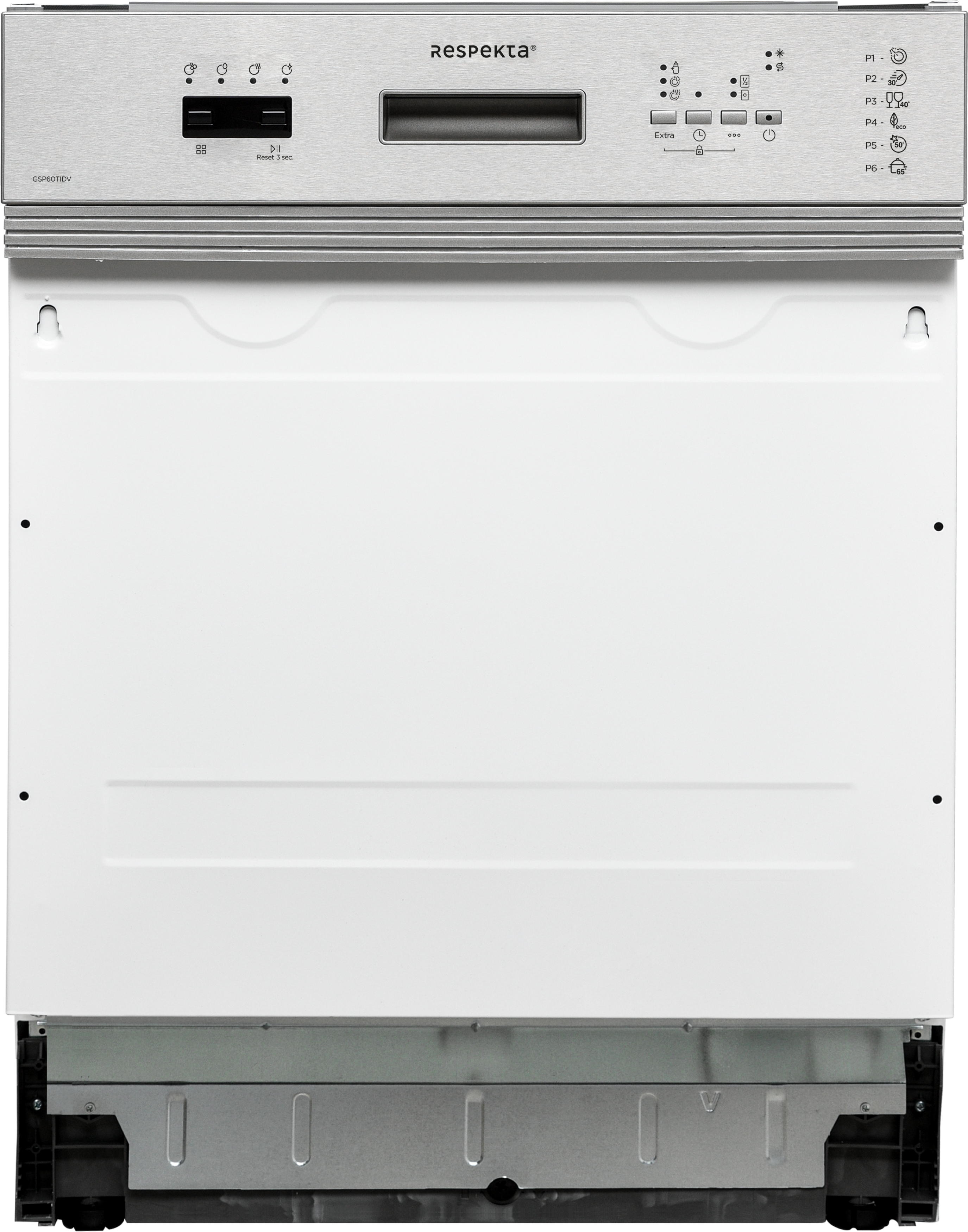 Geschirrspüler Einbau Spülmaschine teilintegriert Aquastop 60 cm Respekta