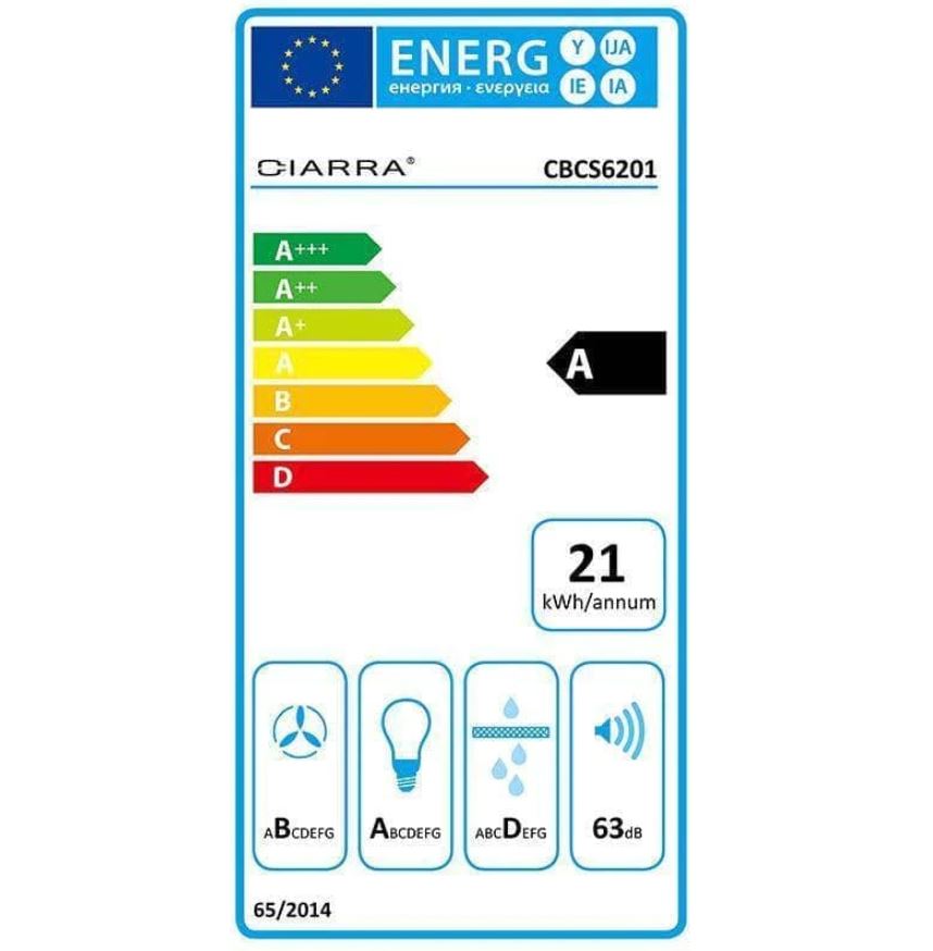 CIARRA 60cm Pyramide wandmontierte Dunstabzugshaube CBCS6201-OW