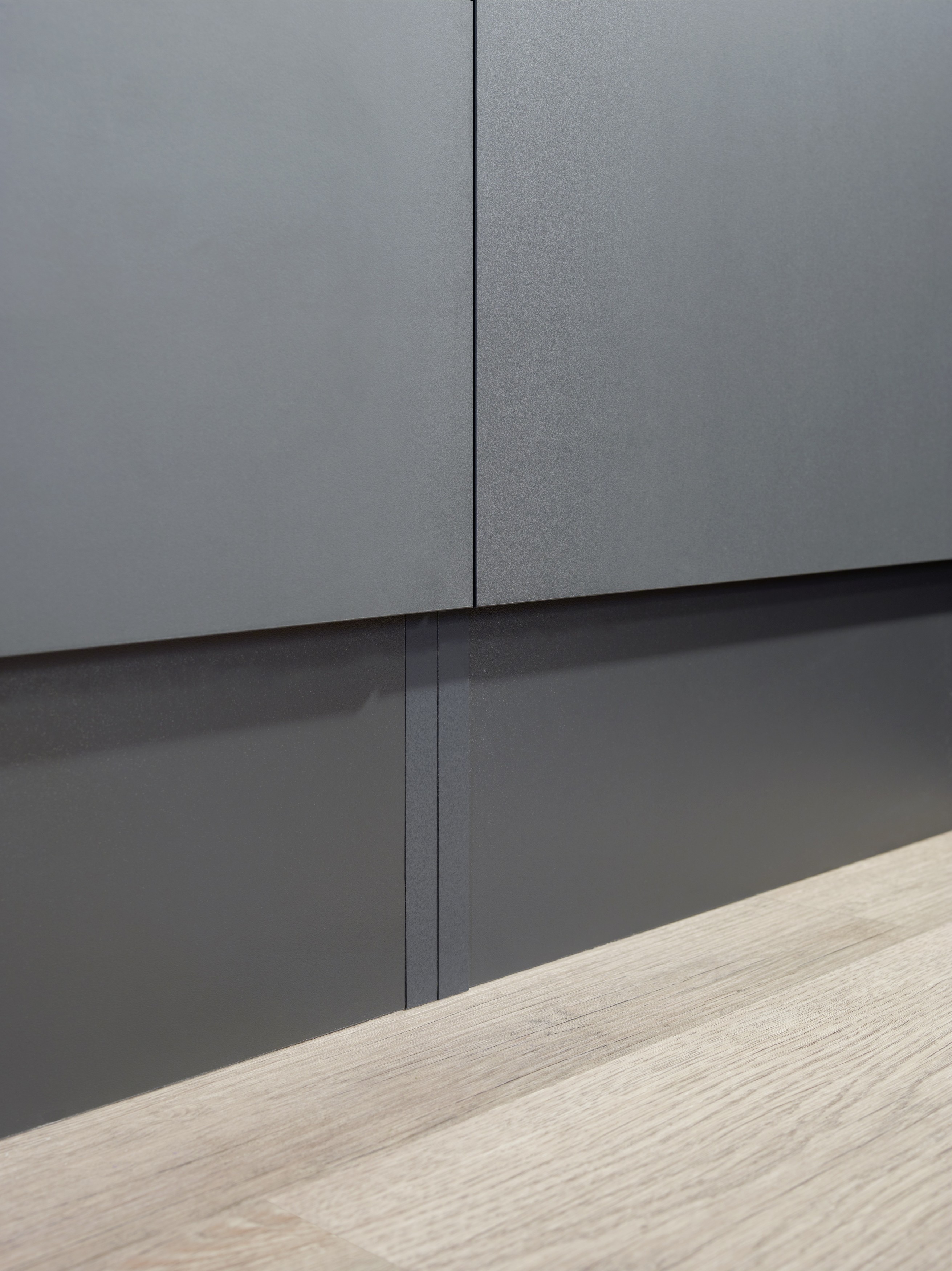 Sideboard Küchenschrank Oberschrank 150 cm Grau Matt Oliver Respekta