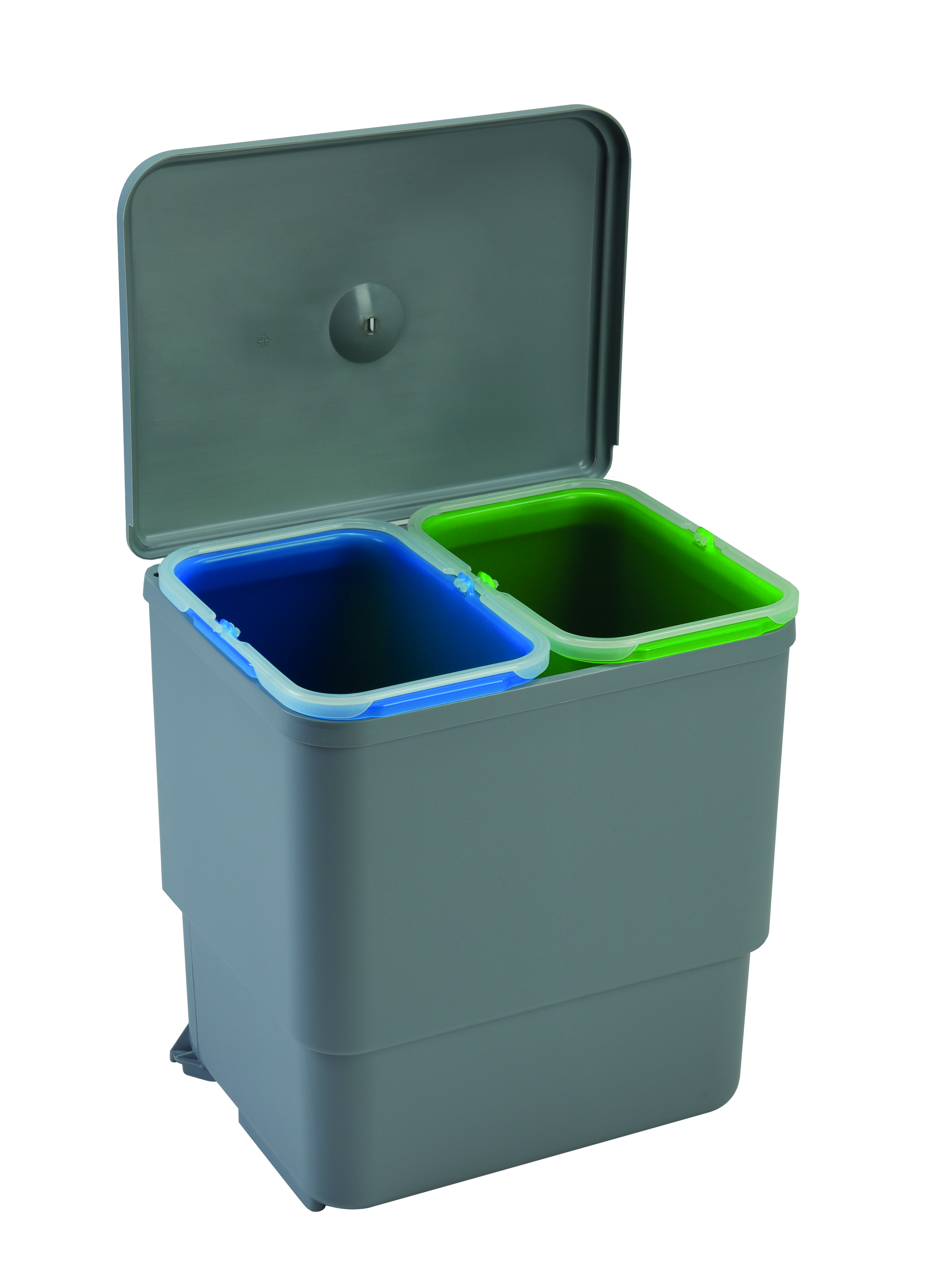 Waste collector waste bin 2-fold waste separation system waste bin 45 cm cabinet width