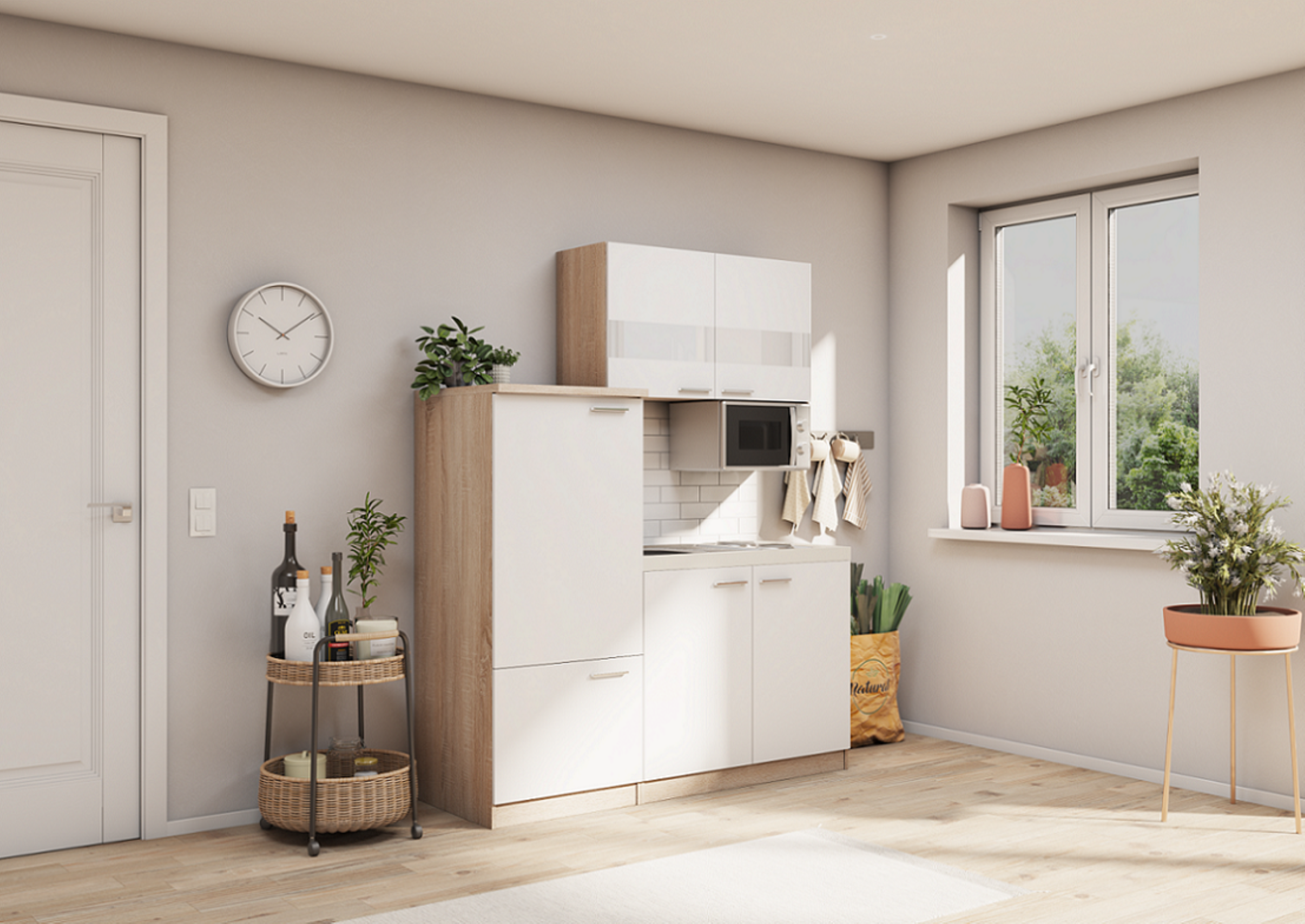respekta unità cucina cucina singola cucina componibile blocco cucina 160 cm rovere bianco
