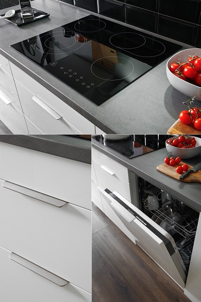 Küche vormontierte Küche 310 cm incl. Geräte Respekta Selection Elisabeth Grau  Artisan  Küchenzeile