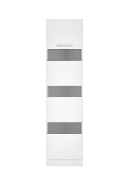 Waschmaschinenschrank Trockner Schrank Wäscheschrank 167 cm Weiß Clara Respekta