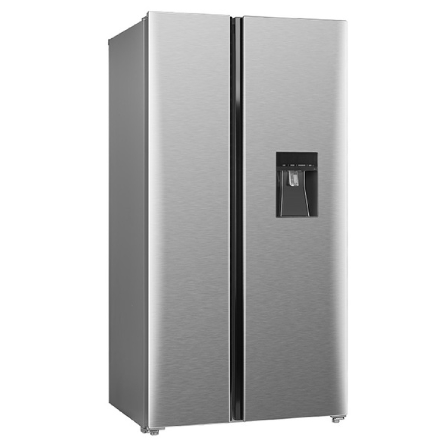 Side by Side Kühlschrank Gefrierkombi Wasserspender Inox Look 178 cm Respekta