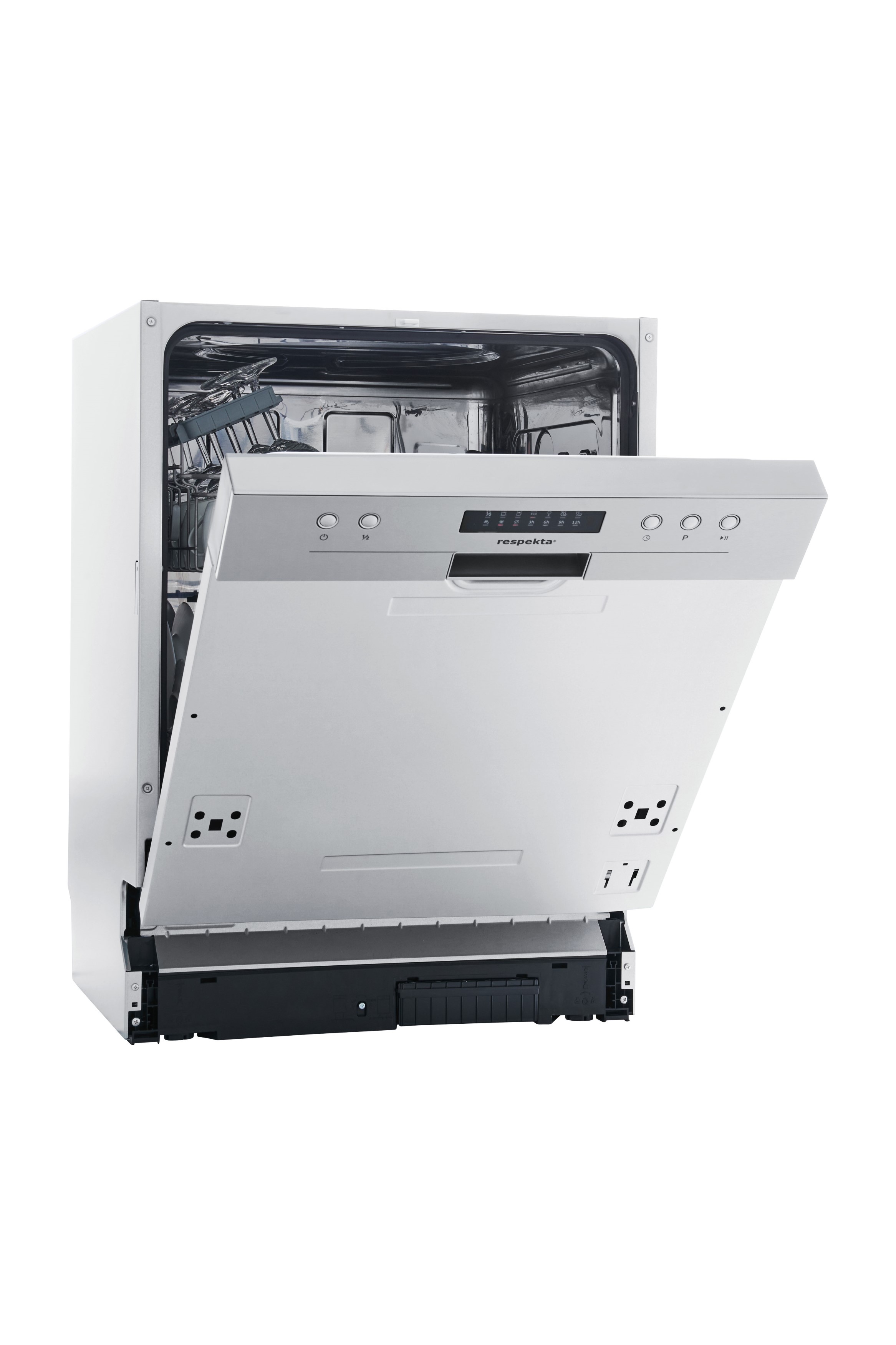 Geschirrspüler Einbau Spülmaschine teilintegriert 60 cm Aquastop Respekta Geschirrspüler Einbau Spülmaschine teilintegriert 60 cm Aquastop Respekta