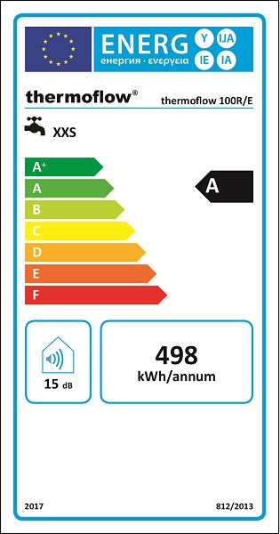 thermoflow100e_energielabel thermoflow100e_energielabel