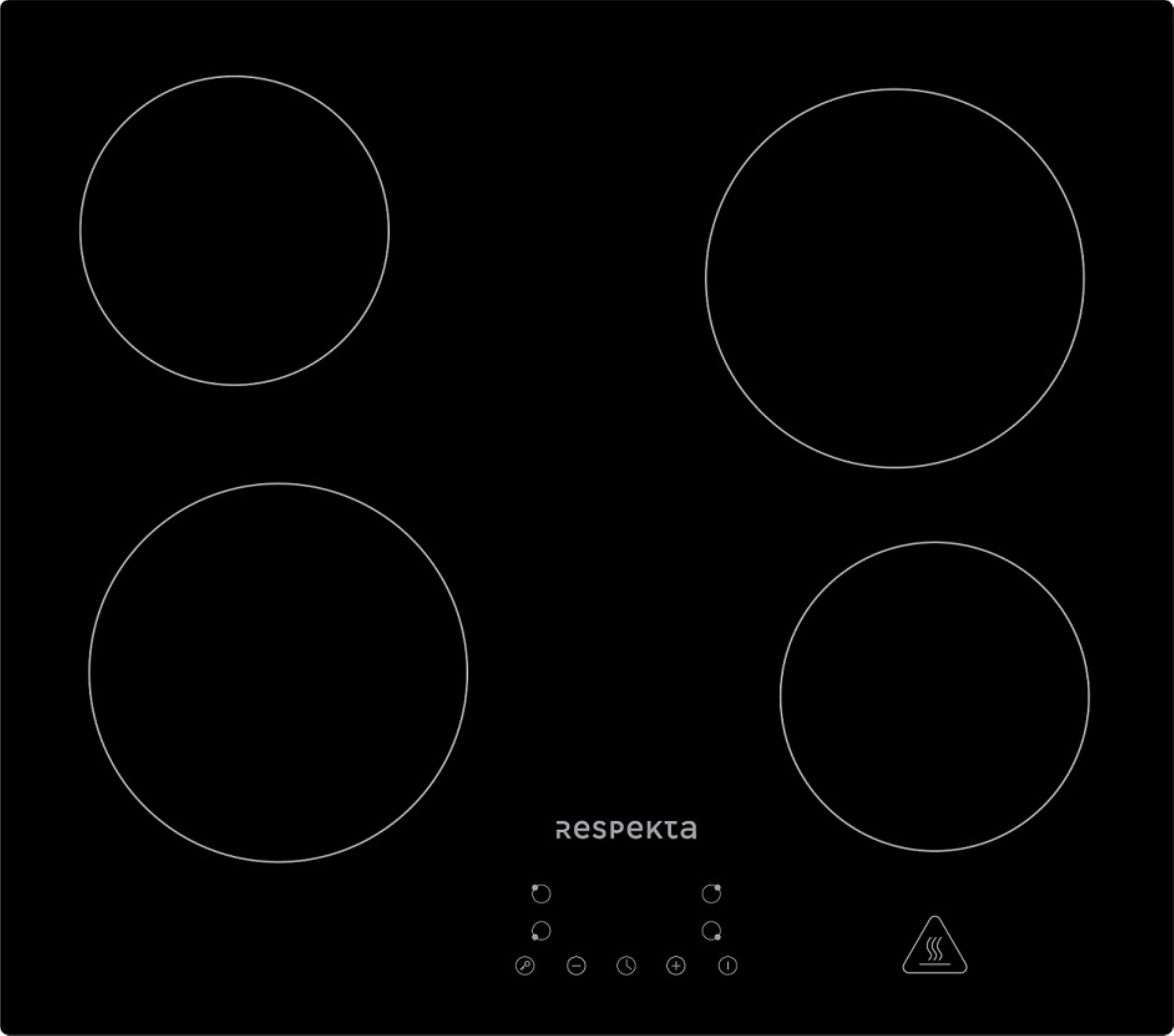 Kochfeld Glaskeramik 4 autark Zonen Glaskeramikkochfeld 60 cm rahmenlos Respekta Kochfeld Glaskeramik 4 autark Zonen Glaskeramikkochfeld 60 cm rahmenlos Respekta