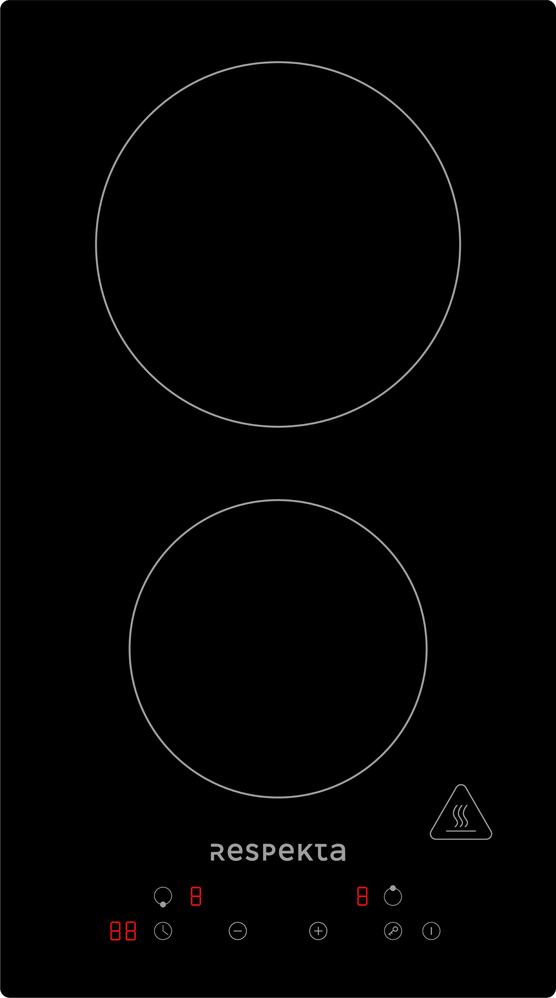 respekta hob autarkic glass ceramic built-in hob touch 2 plates frameless respekta hob autarkic glass ceramic built-in hob touch 2 plates frameless