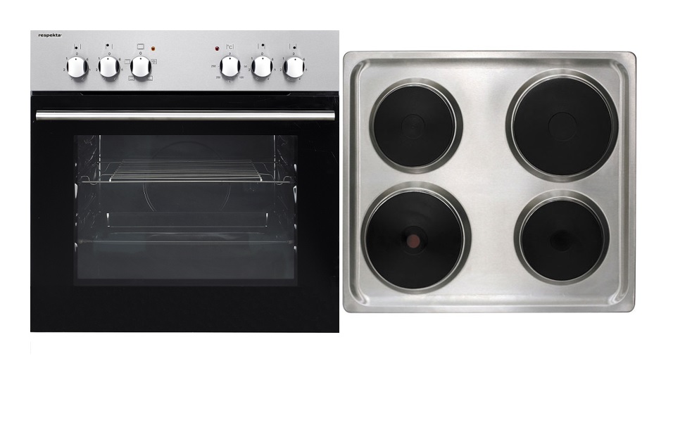 respekta Built-in Cooker Set Stufa Forno Set acciaio inox + piano cottura EEKL A respekta Built-in Cooker Set Stufa Forno Set acciaio inox + piano cottura EEKL A