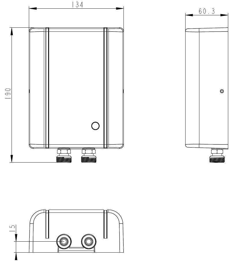 Scaldabagno istantaneo Thermoflow Piccolo scaldabagno istantaneo a bassa pressione Elex 5,5 kW