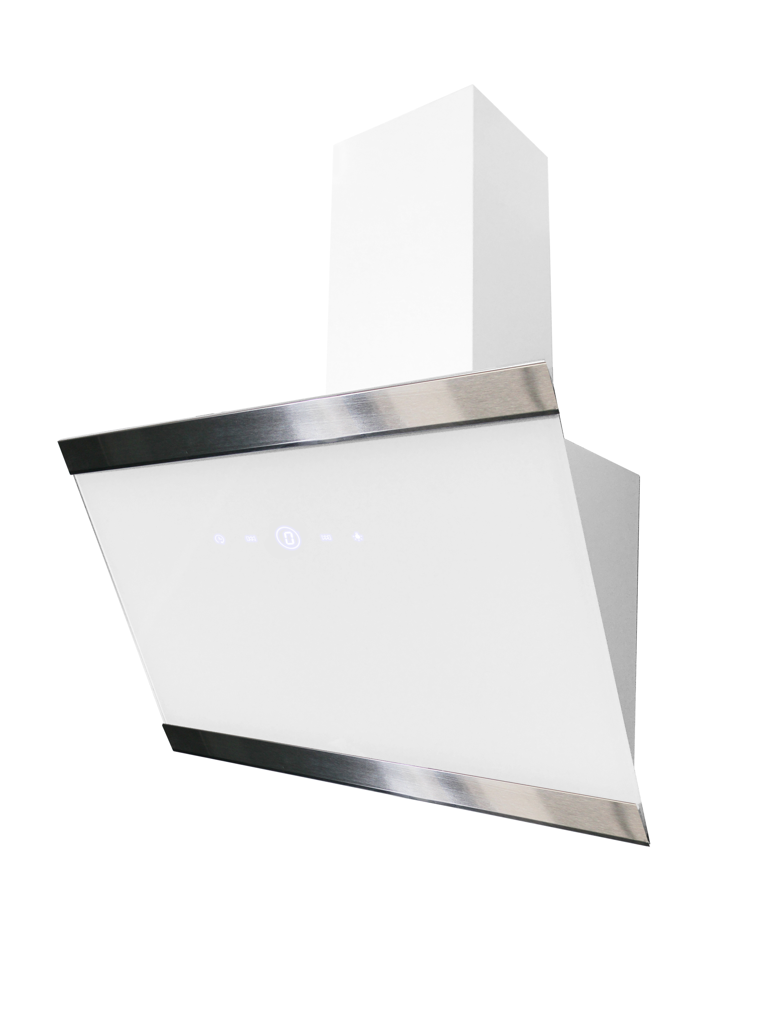 respekta slanted hood cooker hood wall hood head free glass 60 cm white  EEKL A+