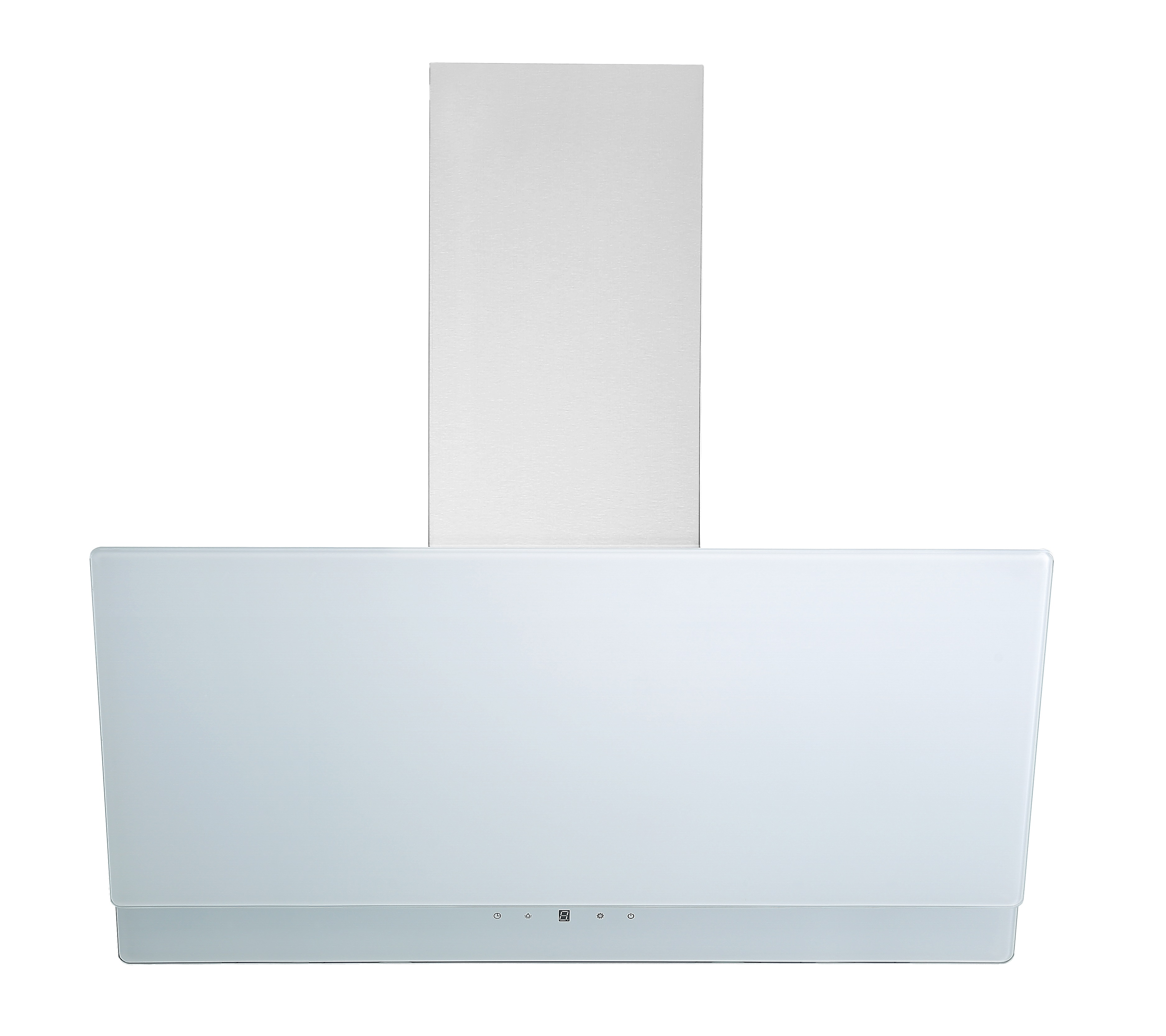 cofano cucina respekta cofano inclinato cofano a parete cofano senza testa vetro 90 cm bianco LED