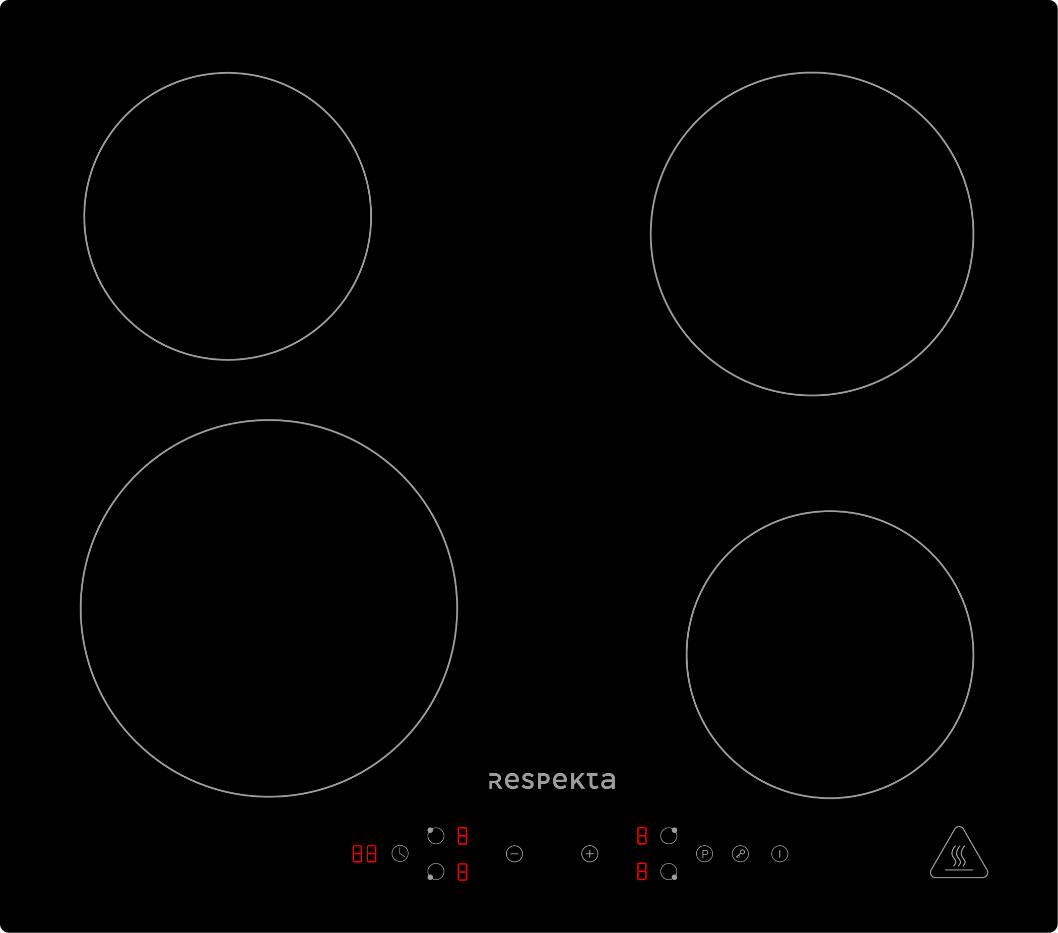 respekta glass ceramic hob induction hob autarkic 60 cm respekta glass ceramic hob induction hob autarkic 60 cm